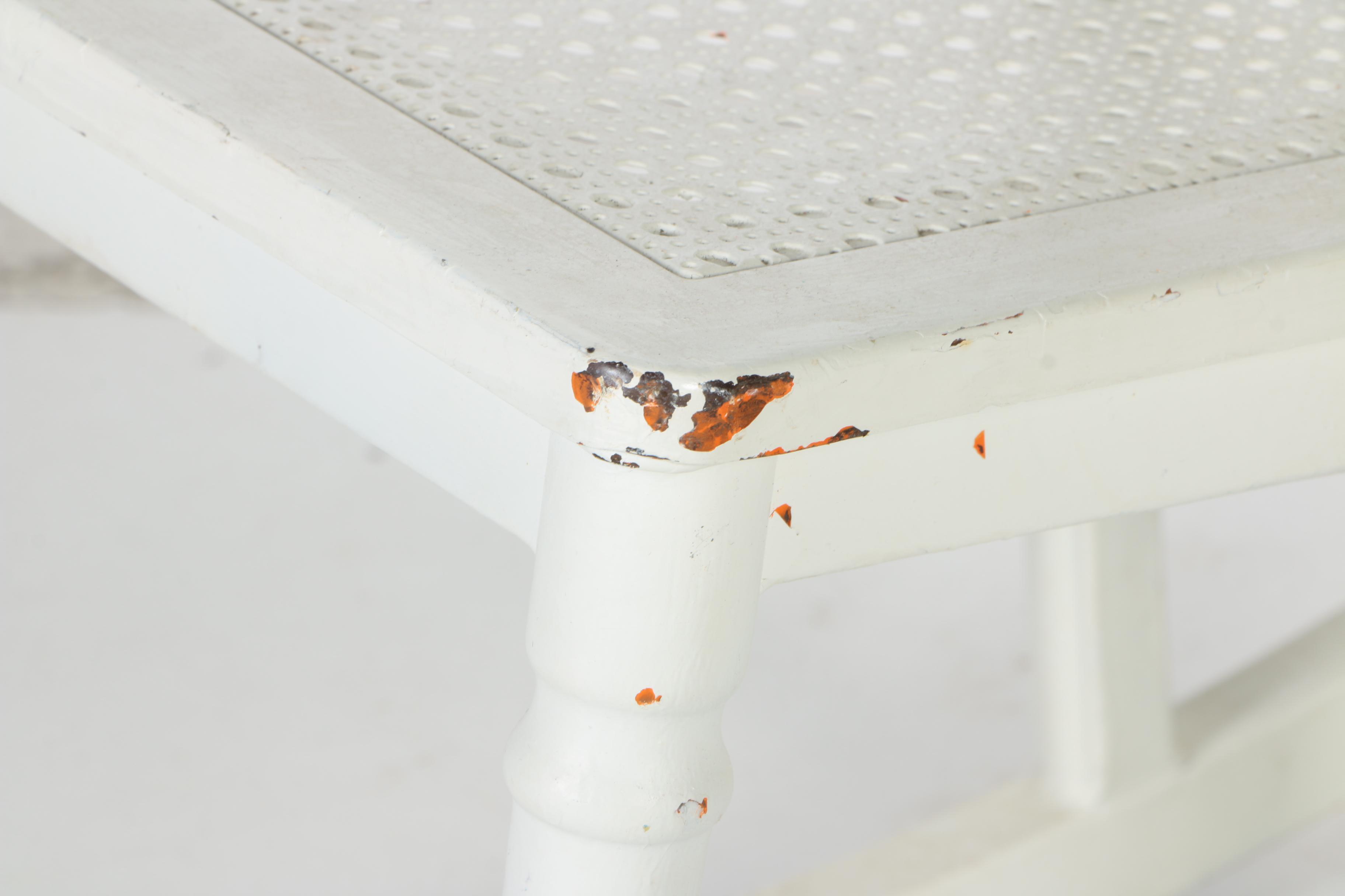 White Metal Rocking Chair