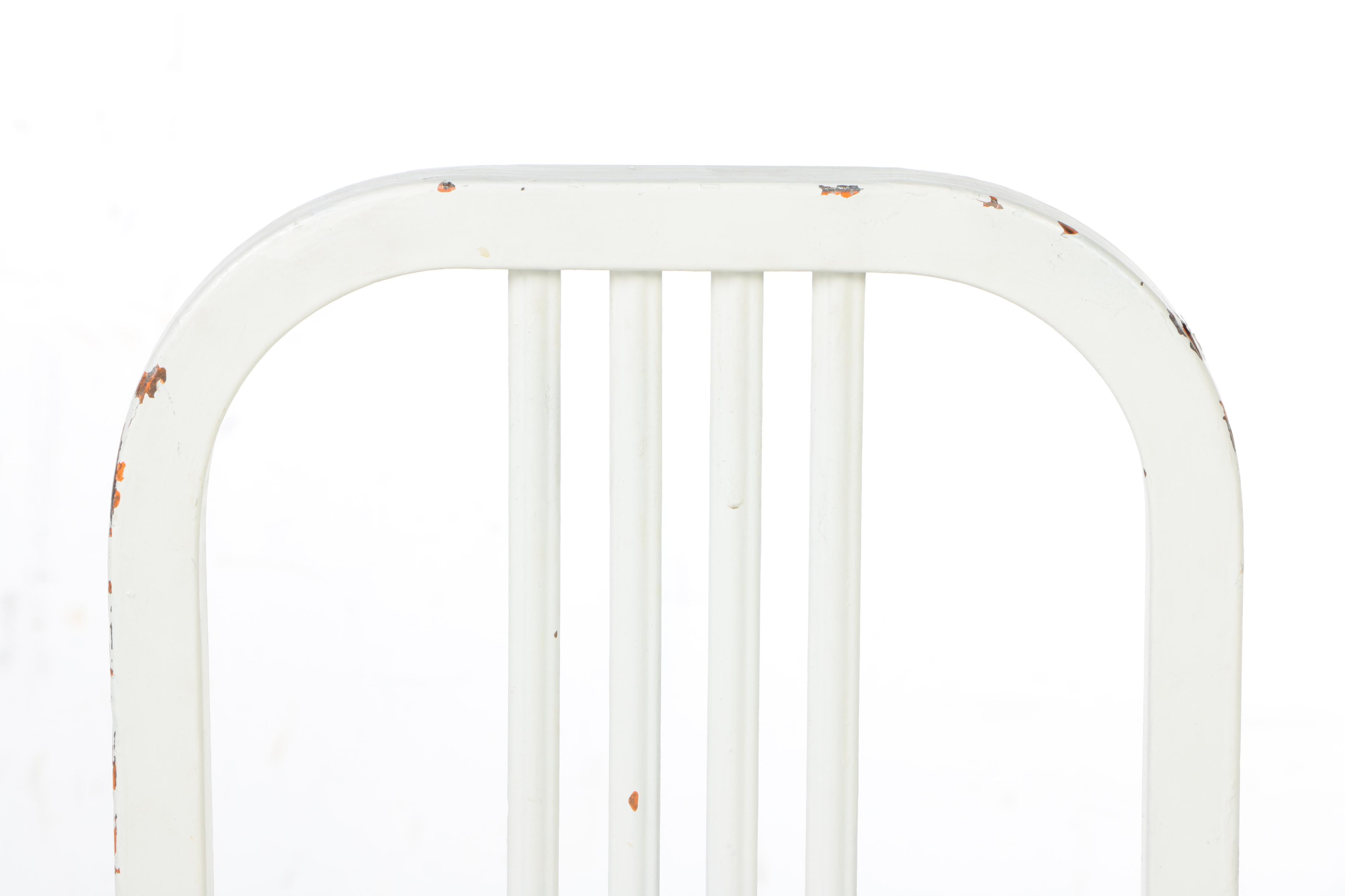 White Metal Rocking Chair