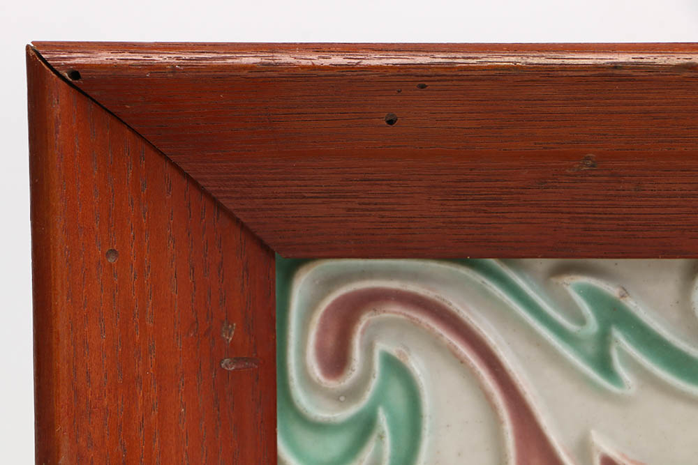 Framed 1924 Rookwood Pottery Trivet #1212