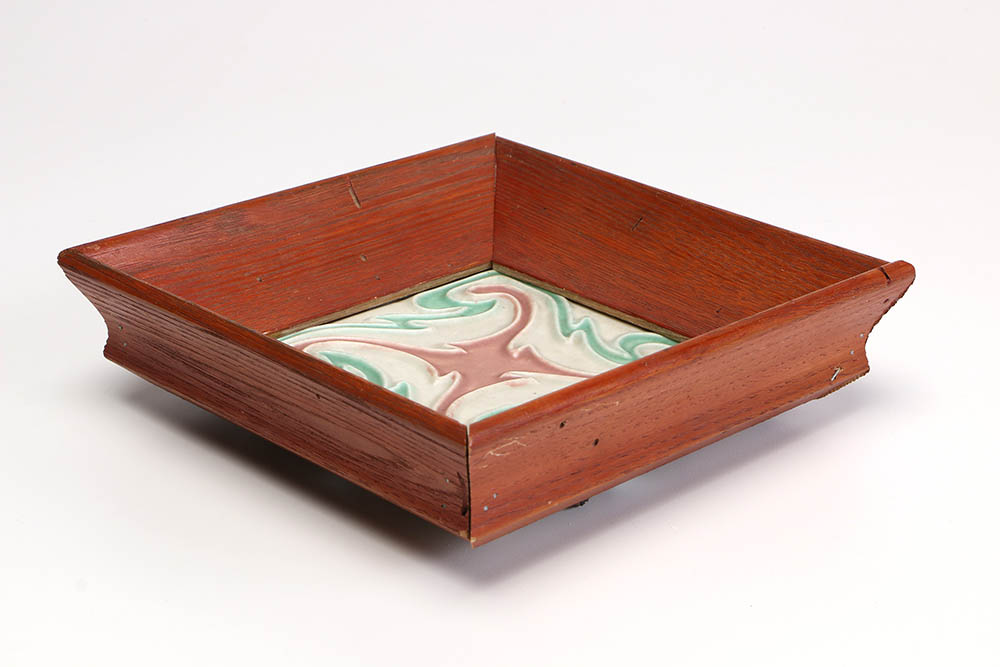 Framed 1924 Rookwood Pottery Trivet #1212