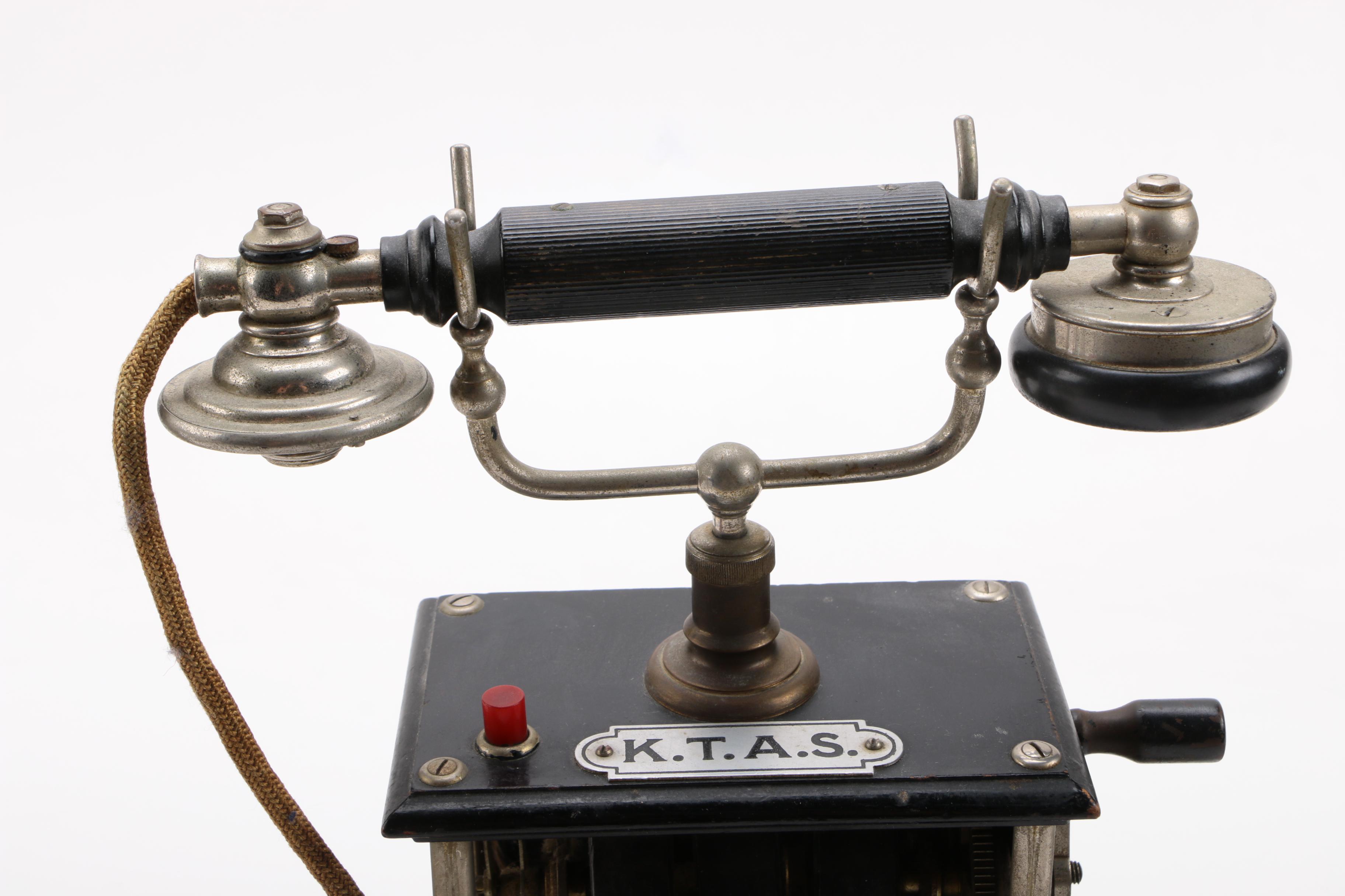 Antique K.T.A.S. Crank Telephone