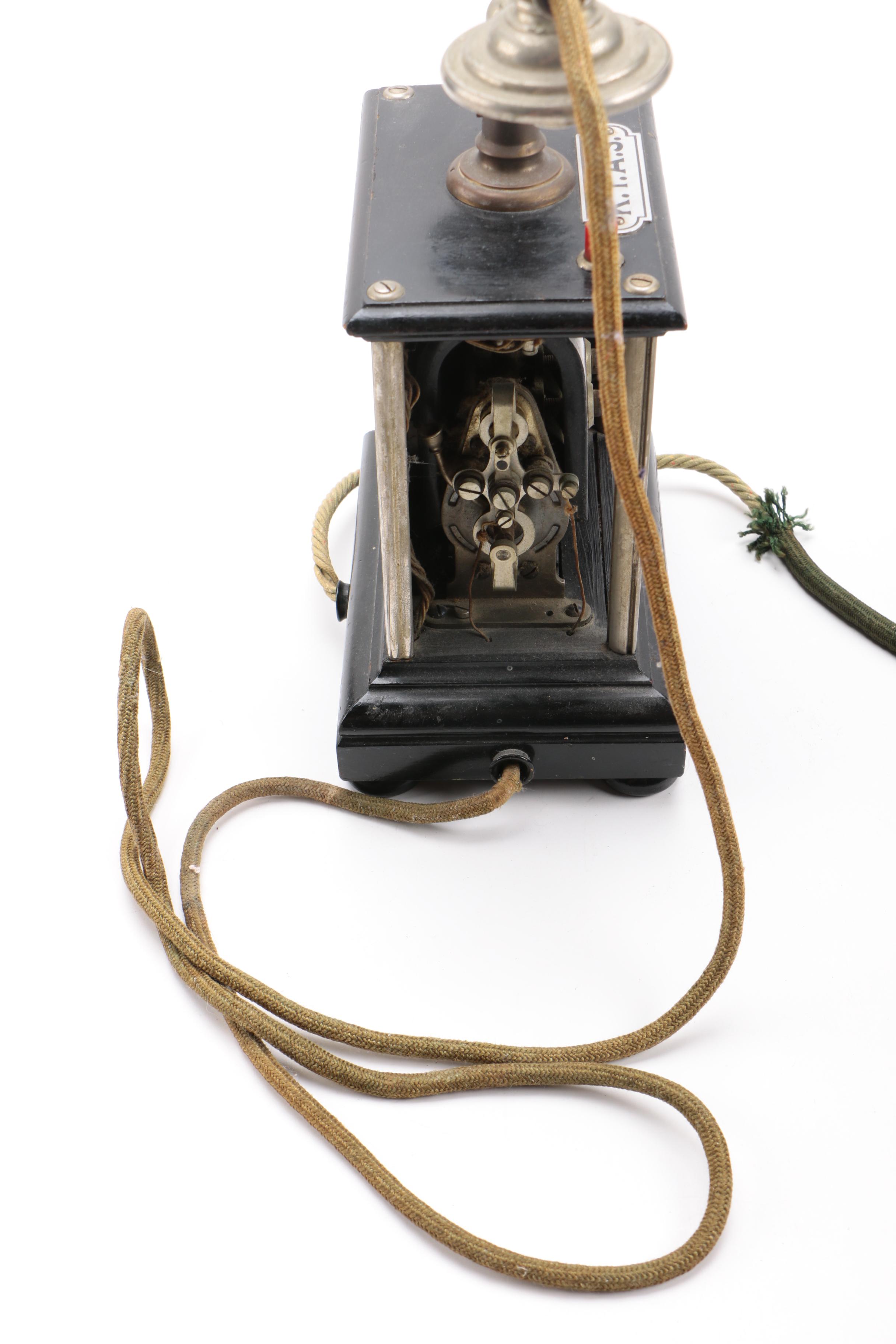 Antique K.T.A.S. Crank Telephone