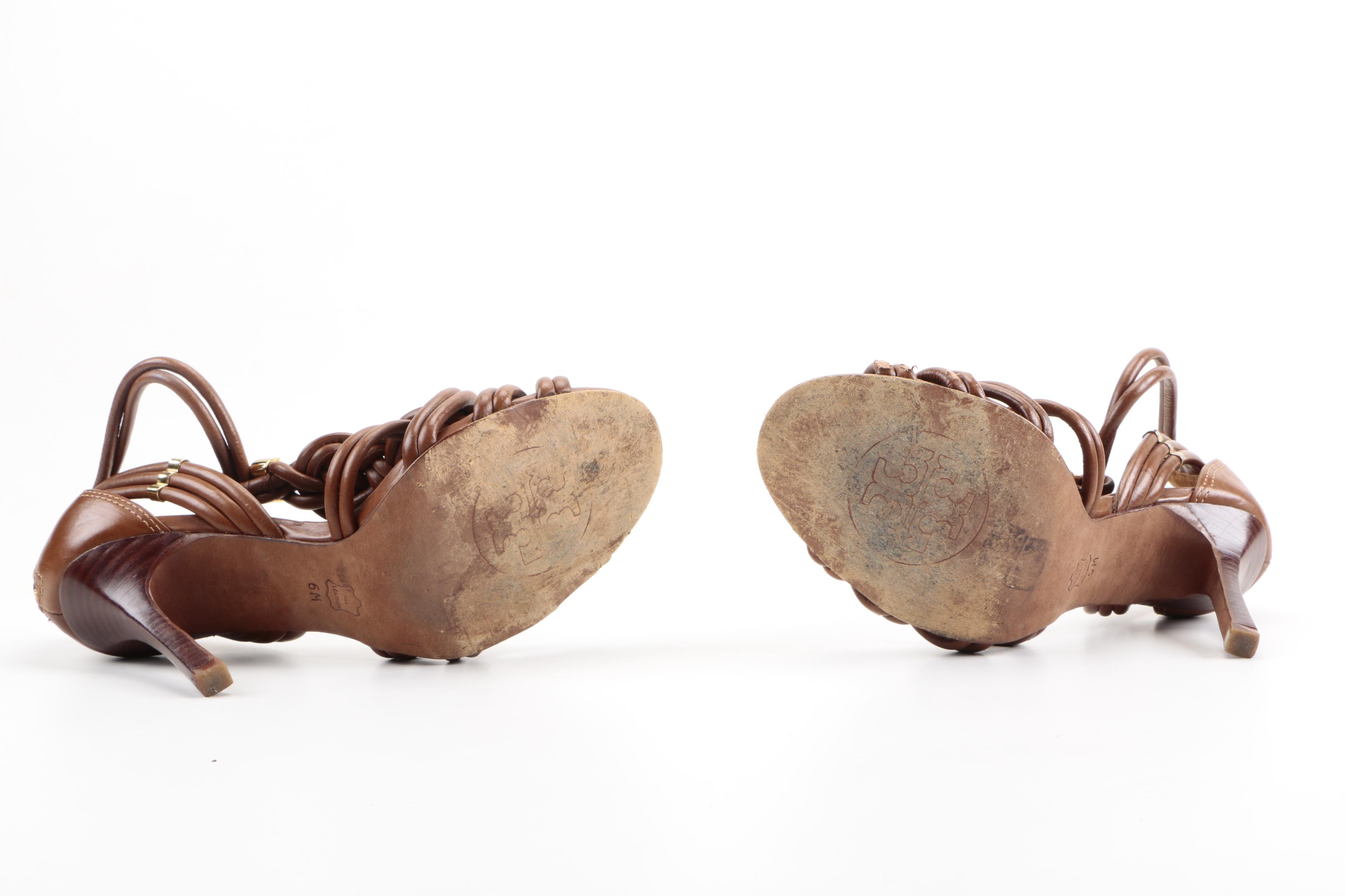 Tory Burch Strappy Leather Sandals