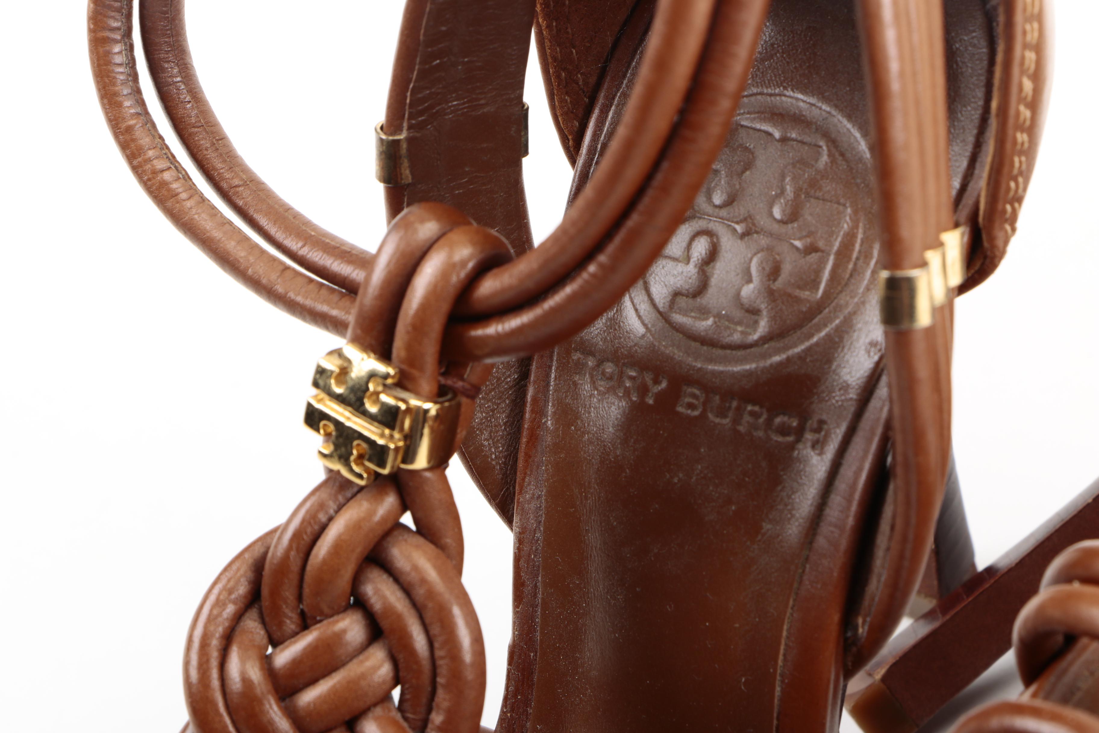 Tory Burch Strappy Leather Sandals
