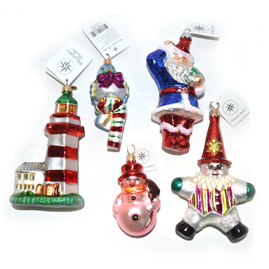 Christopher Radko Hand-Painted Glass Ornaments