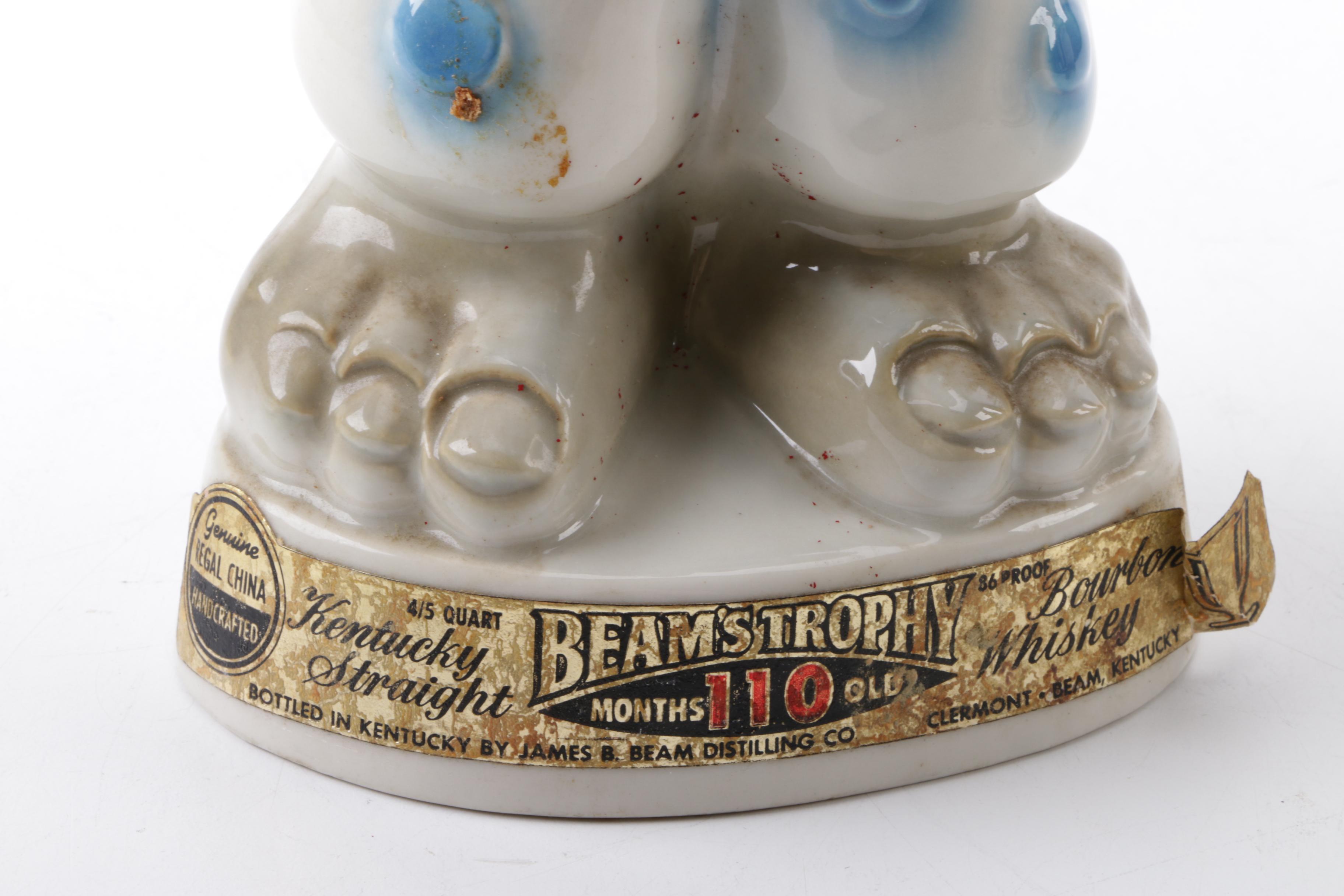 1968 Vintage "Donkey and Elephant" Jim Beam Decanters