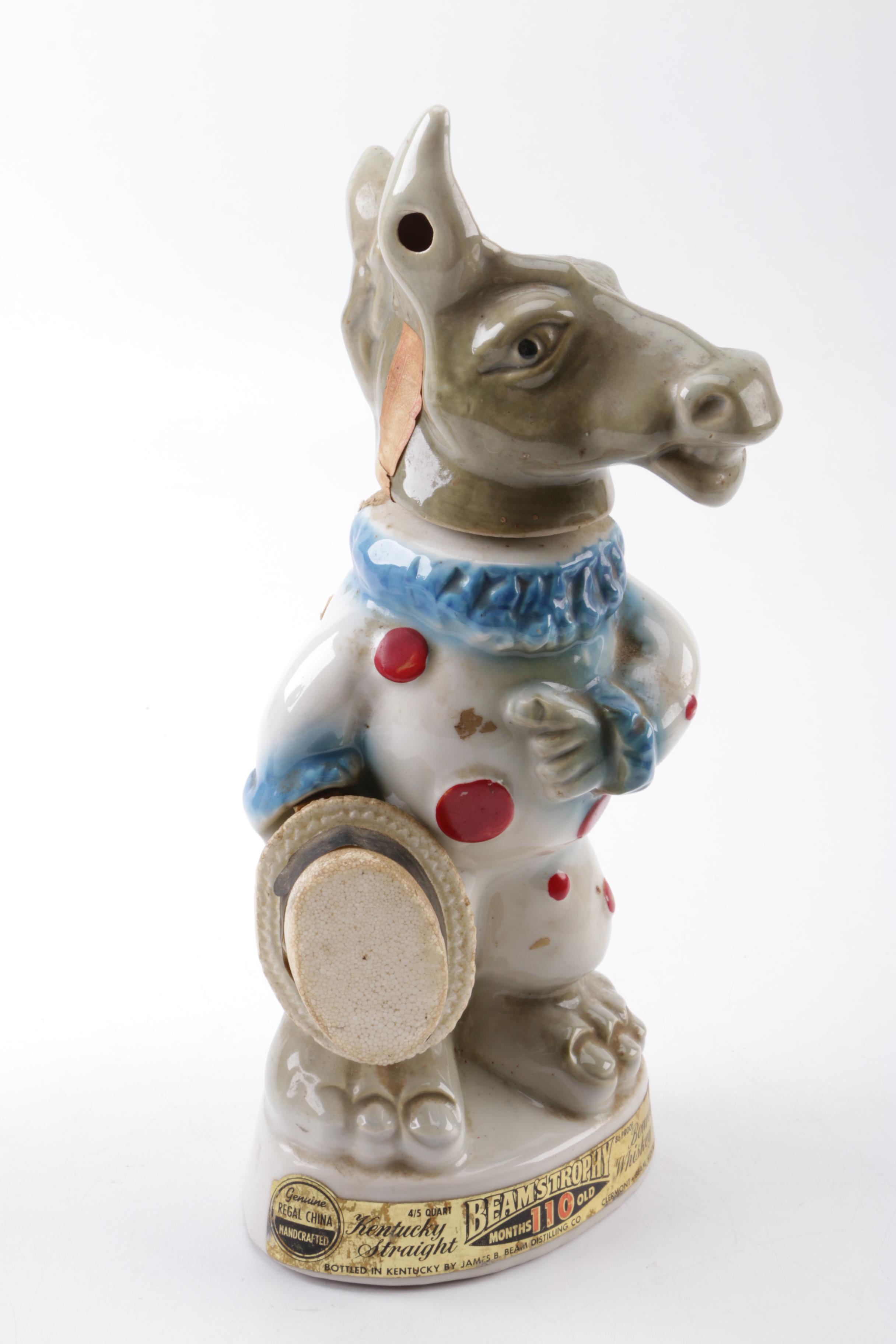 1968 Vintage "Donkey and Elephant" Jim Beam Decanters