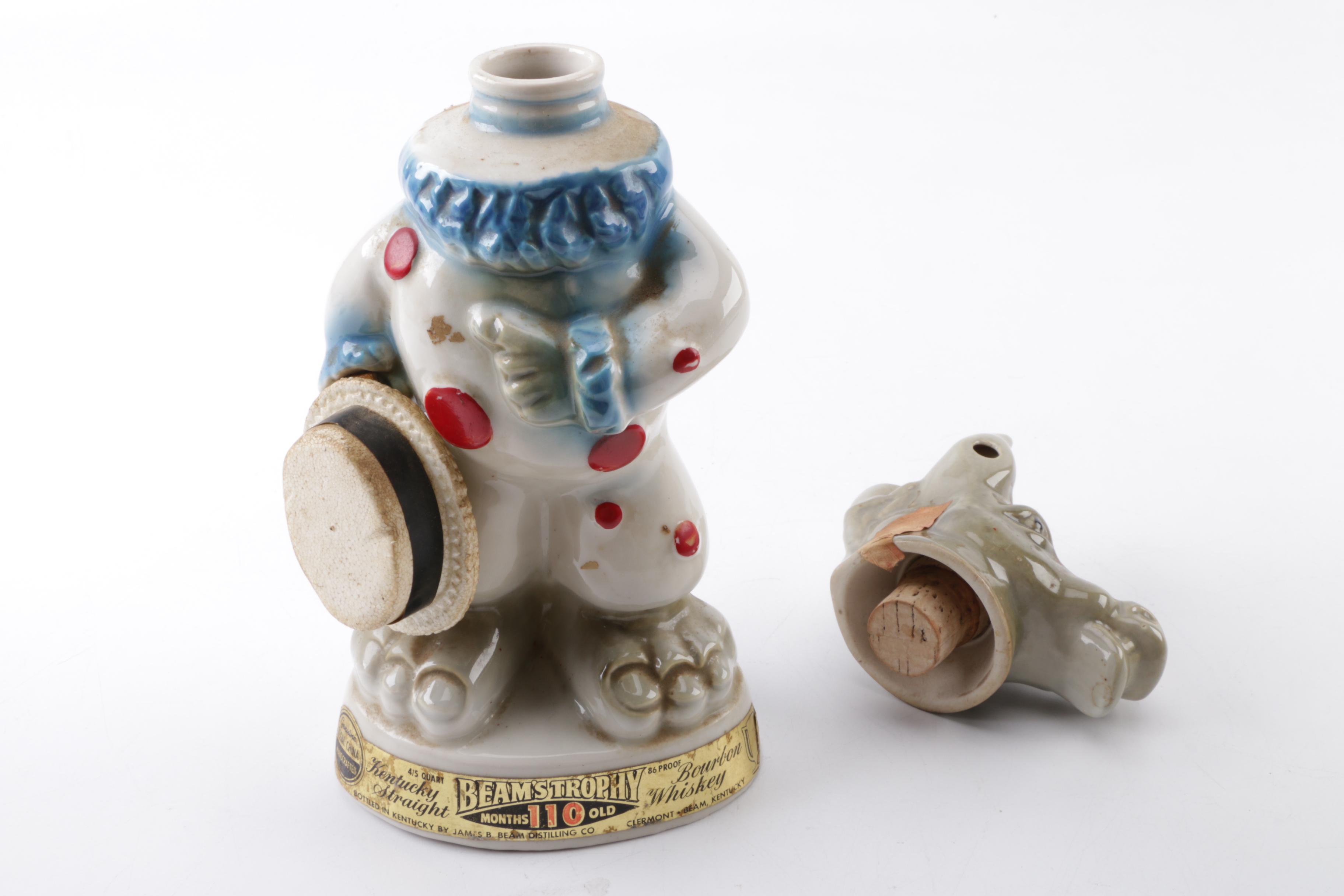 1968 Vintage "Donkey and Elephant" Jim Beam Decanters