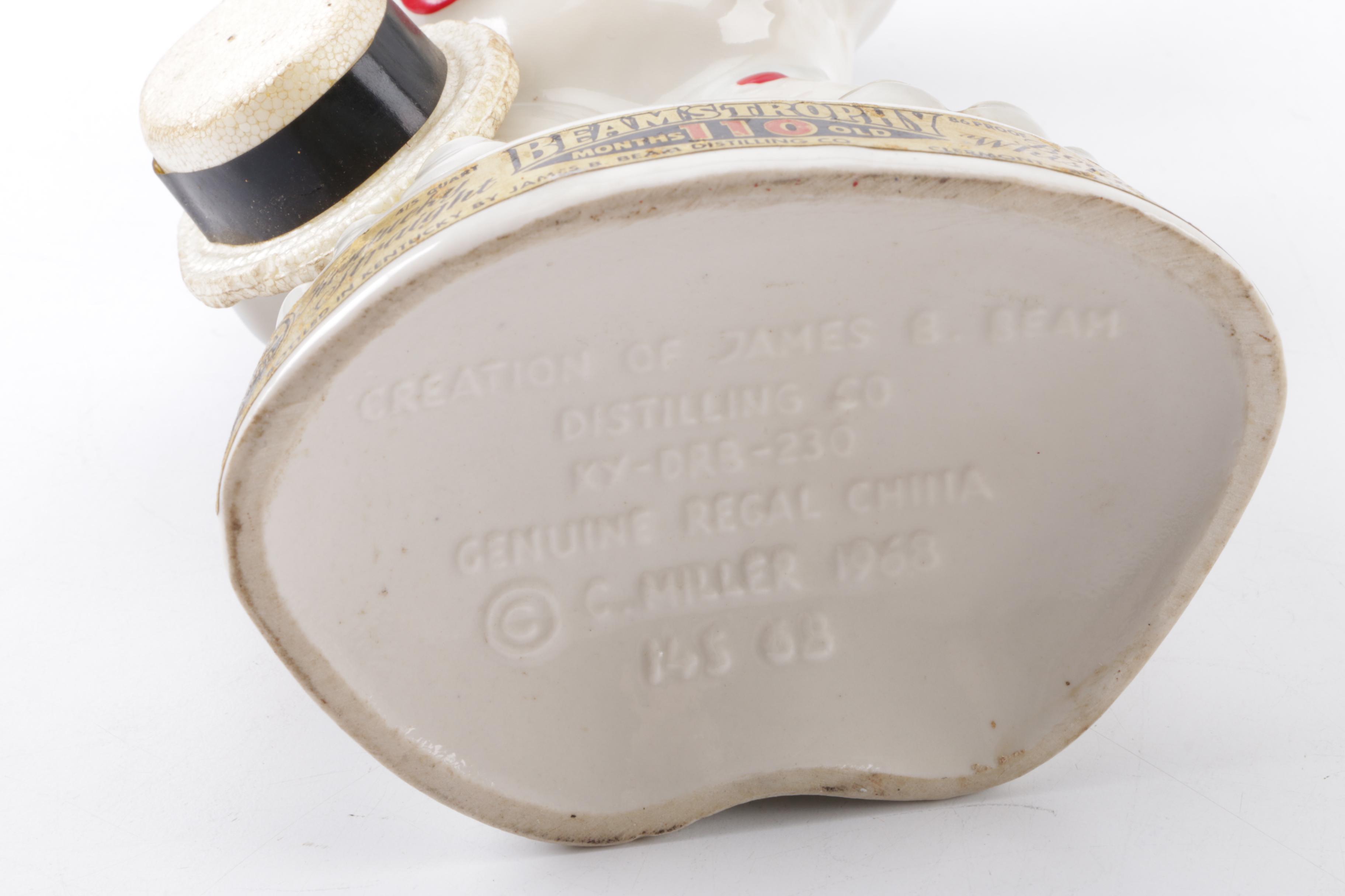 1968 Vintage "Donkey and Elephant" Jim Beam Decanters