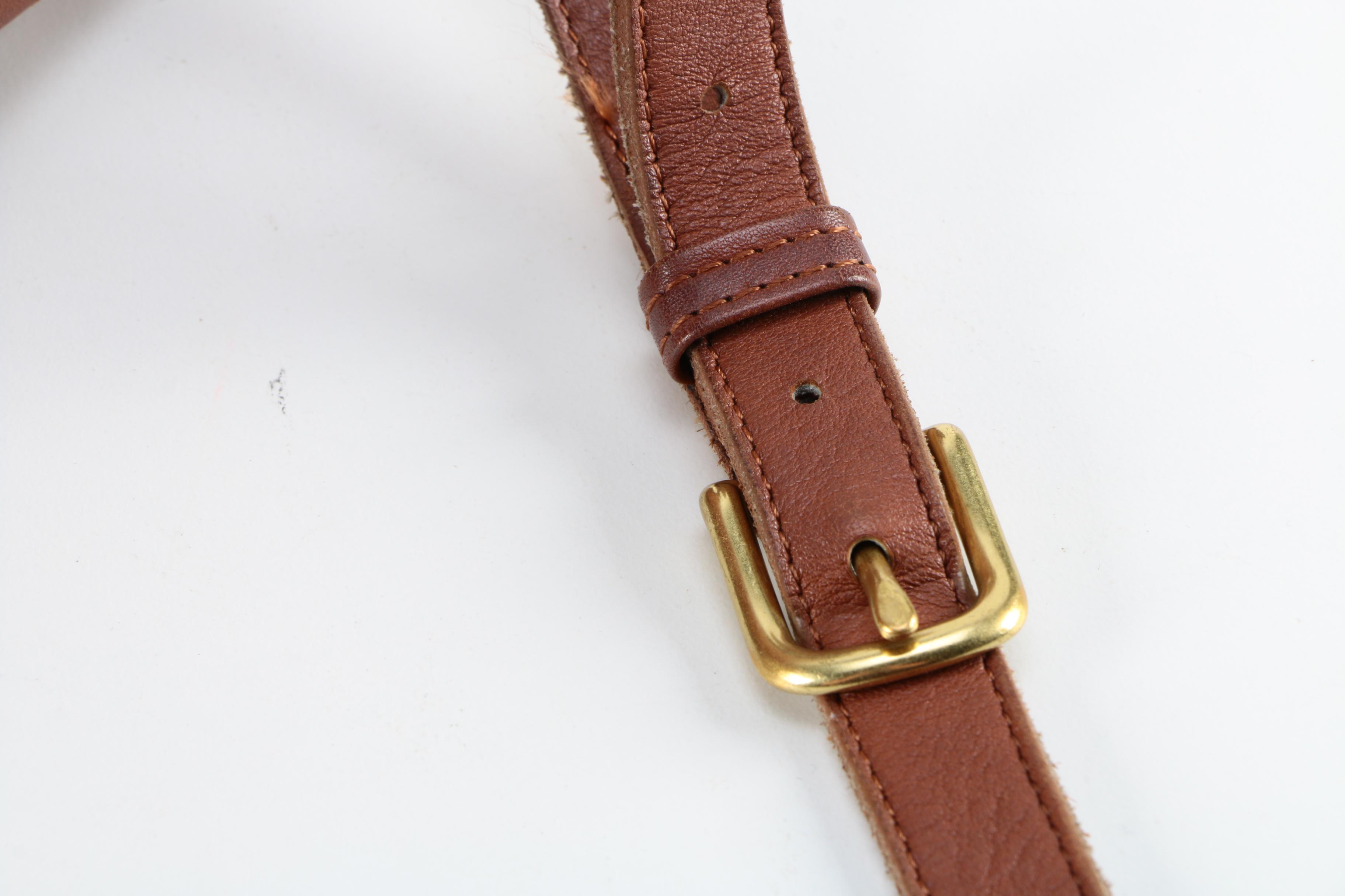 Vintage Coach Tan Leather Crossbody