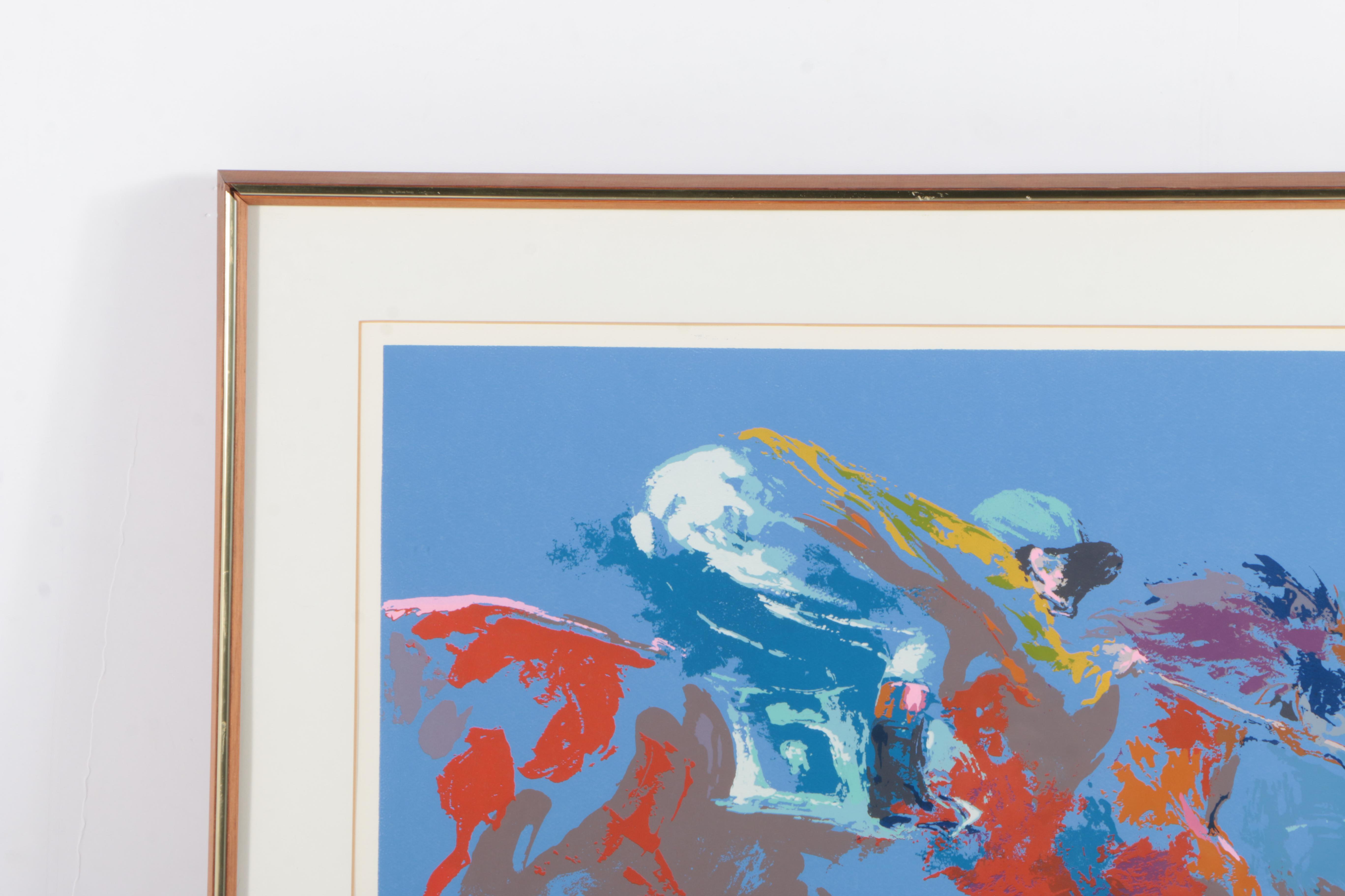 LeRoy Nieman Signed Limited Edition Serigraph "In the Stretch"