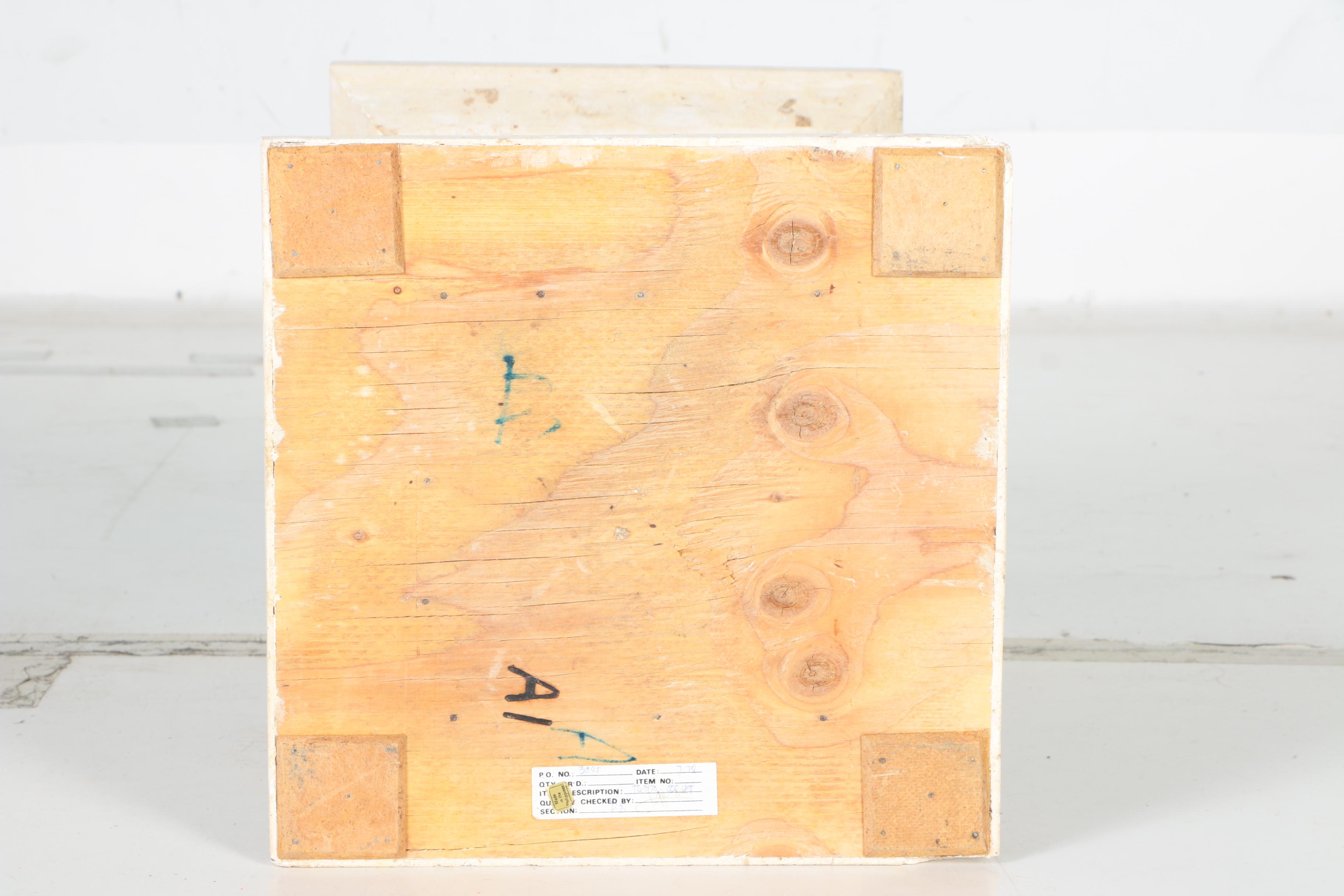 Limestone and Metal Accent Table