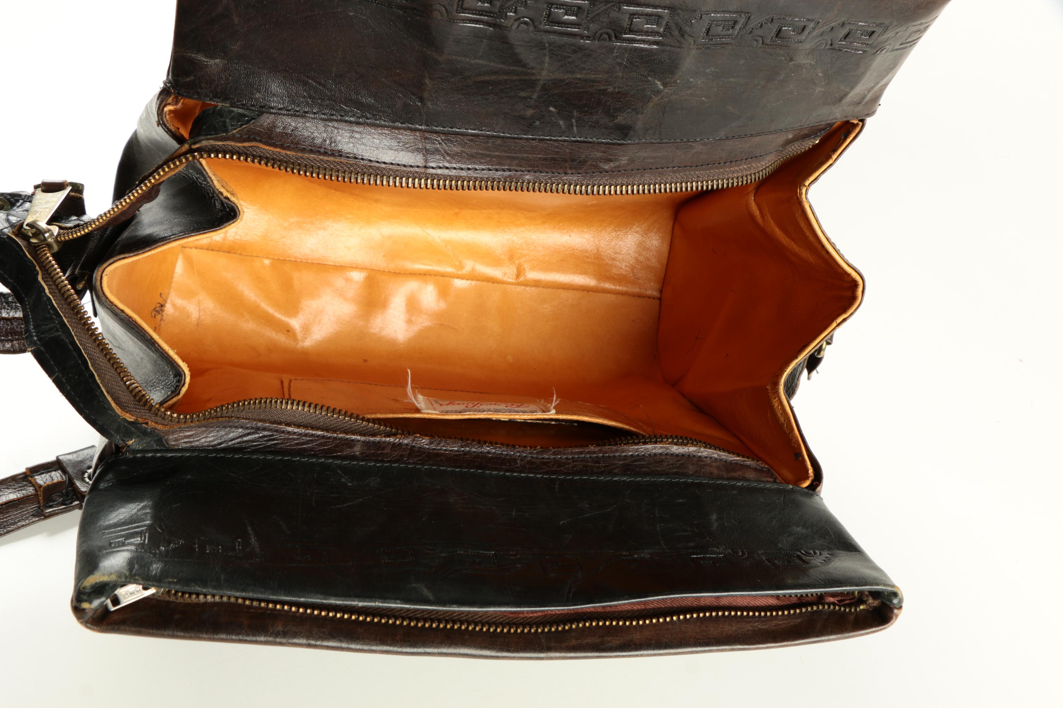 Vintage Tooled Leather Handbags