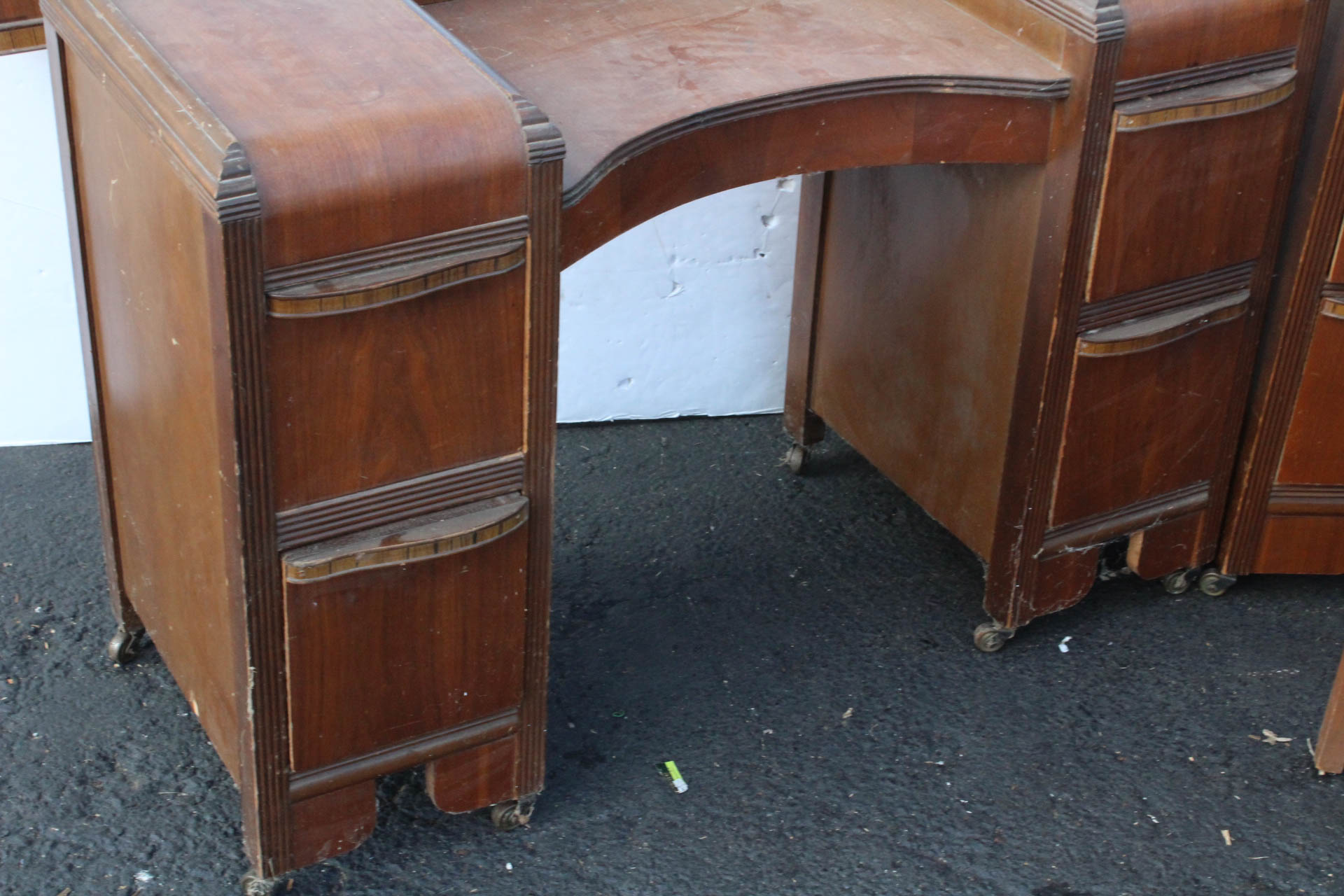 Collection of Art Deco "Waterfall" Style Bedroom Furniture