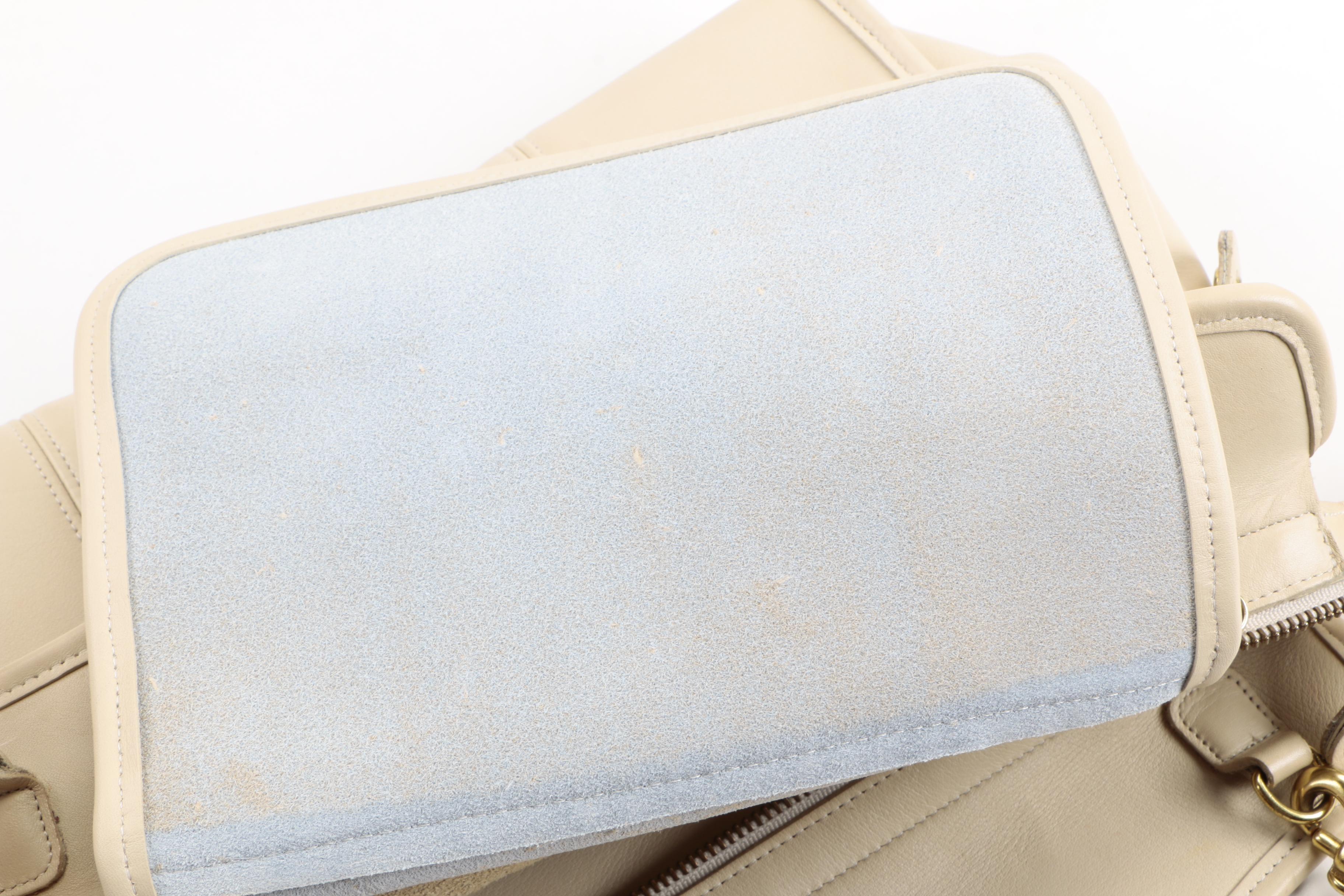 Vintage Coach Cream Leather Crossbody