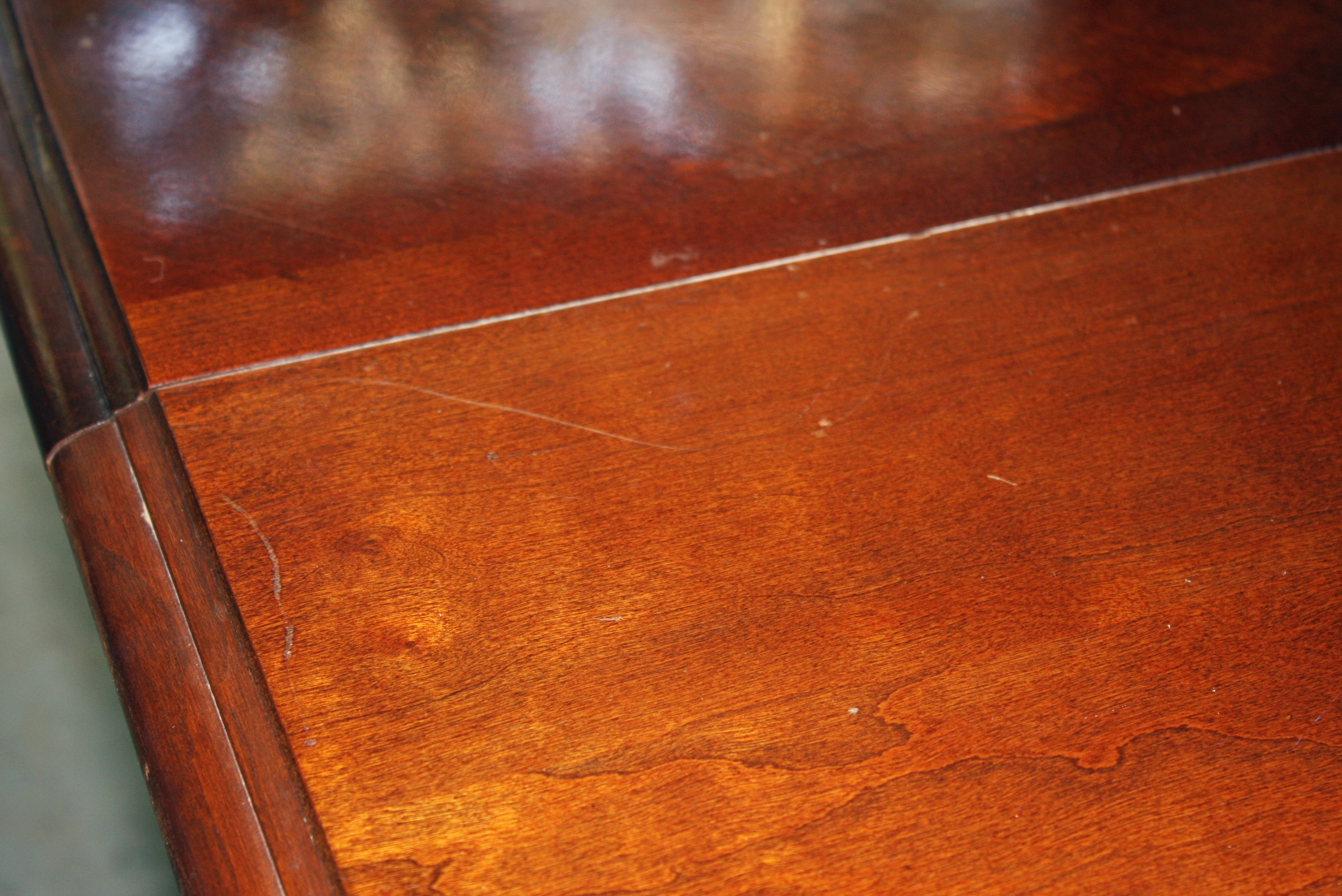 Vintage Chippendale Style Dining Table with Leaf Inserts