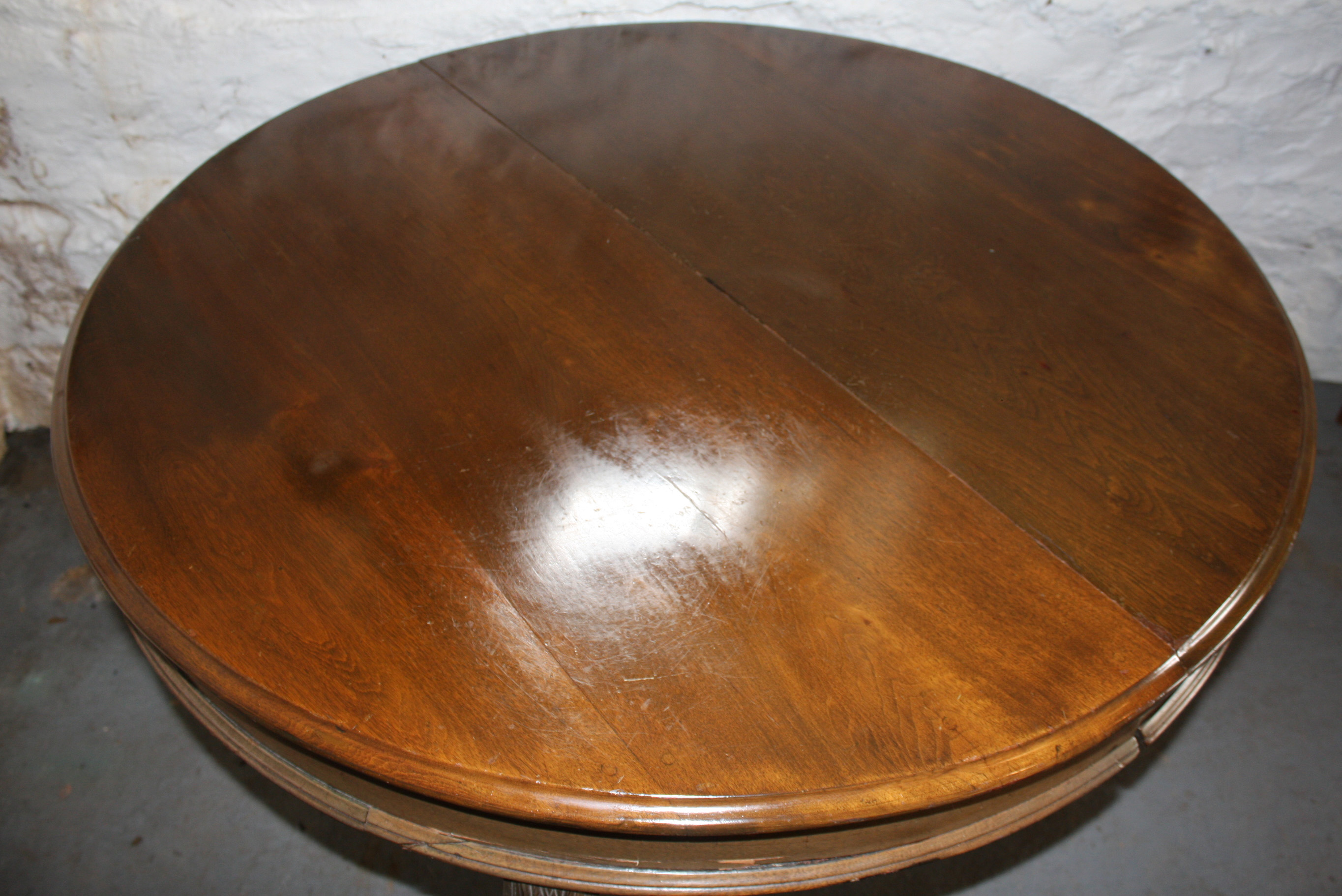 Antique Mahogany Dining Table with Leaf Inserts