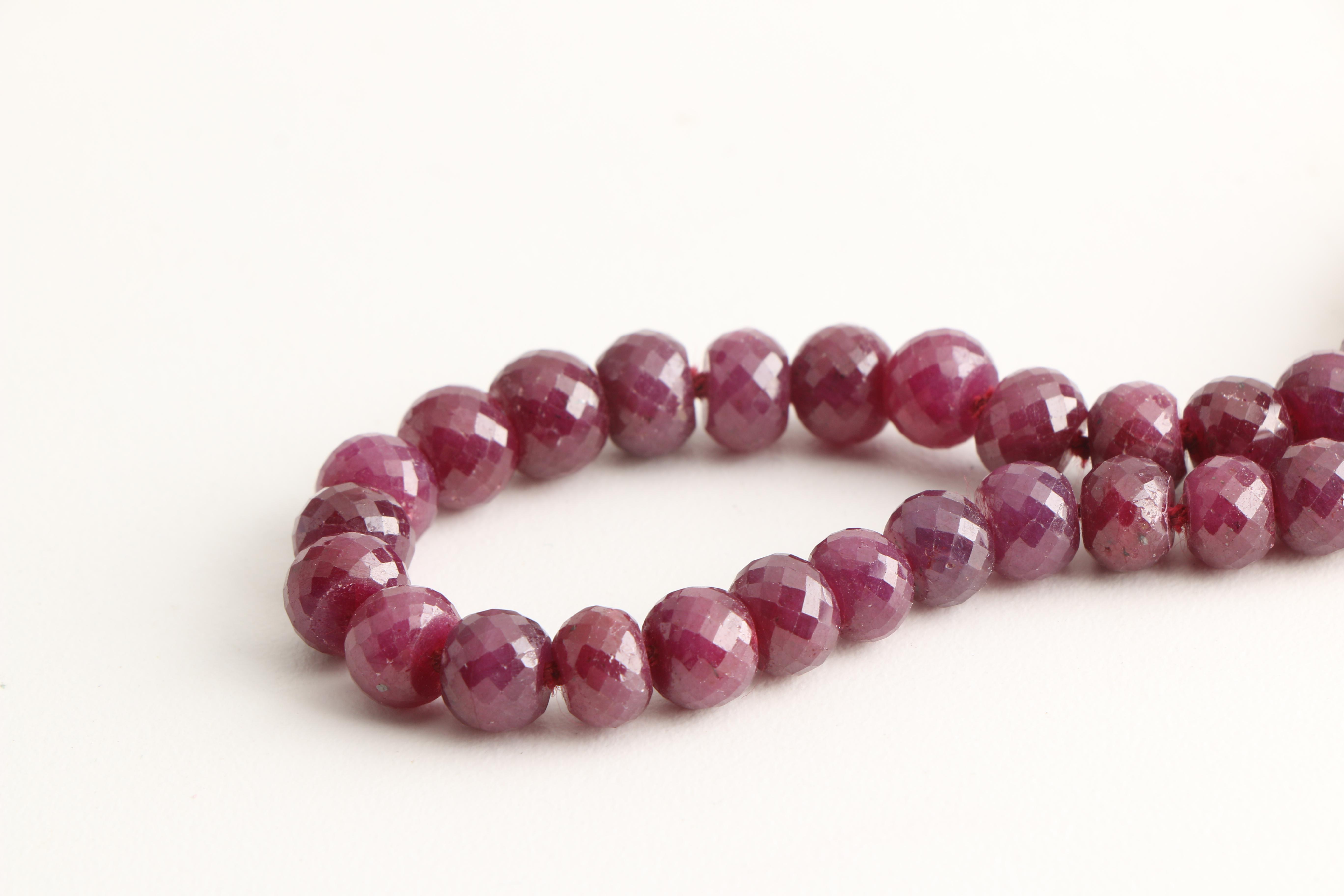 Gemstone Beaded Necklace and Sterling Silver Bracelet