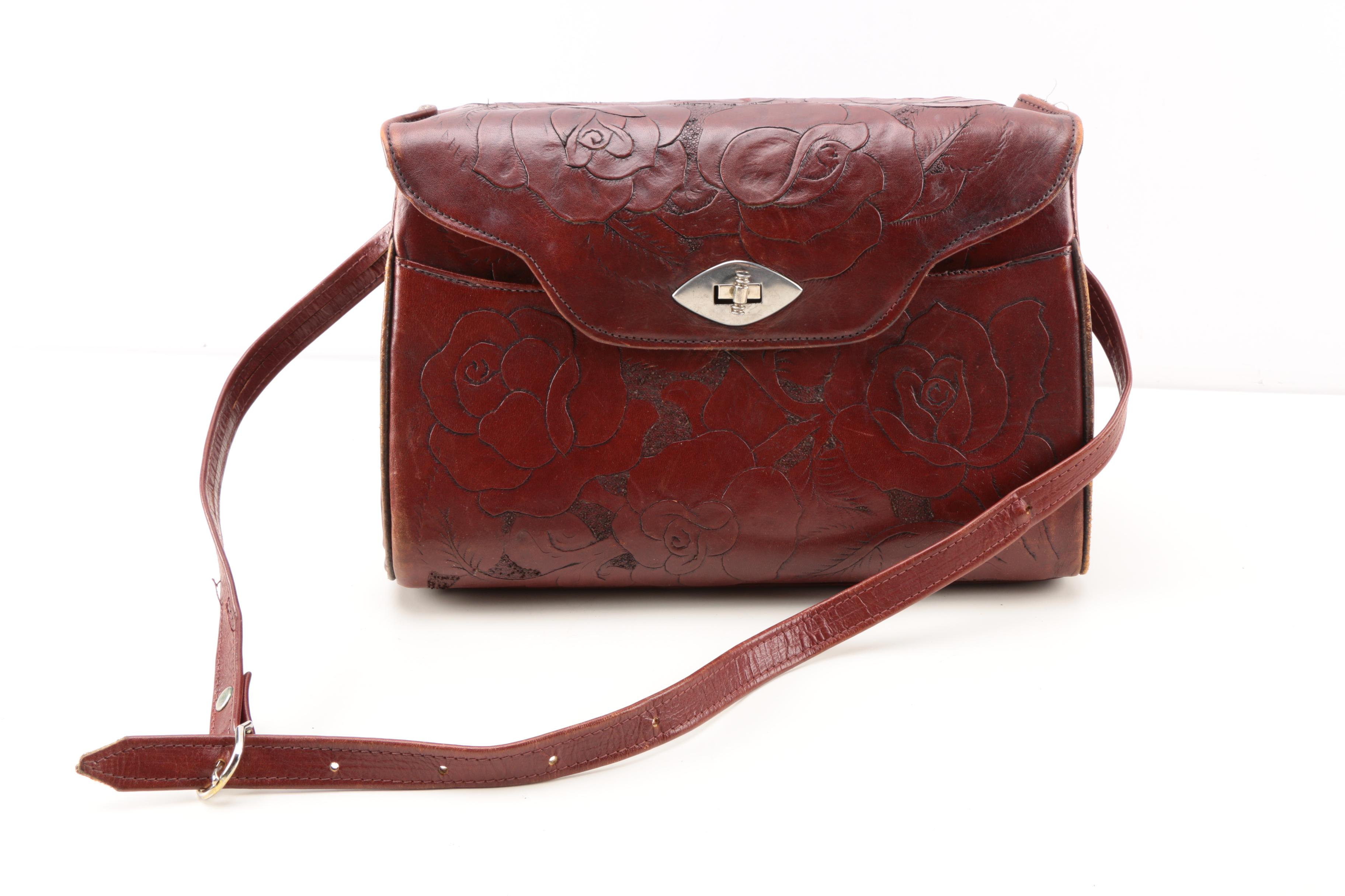 Vintage Tooled Leather Handbags