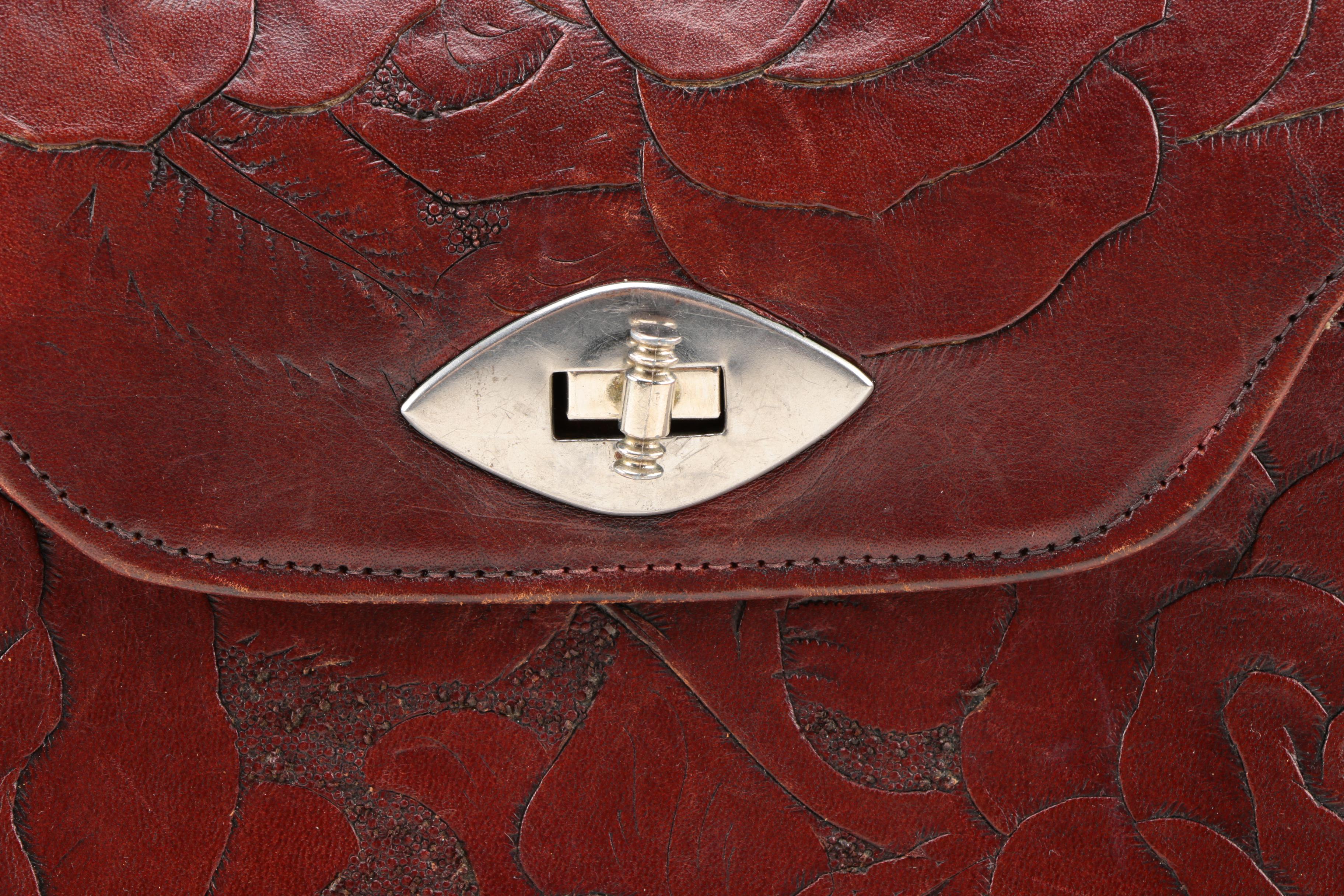 Vintage Tooled Leather Handbags