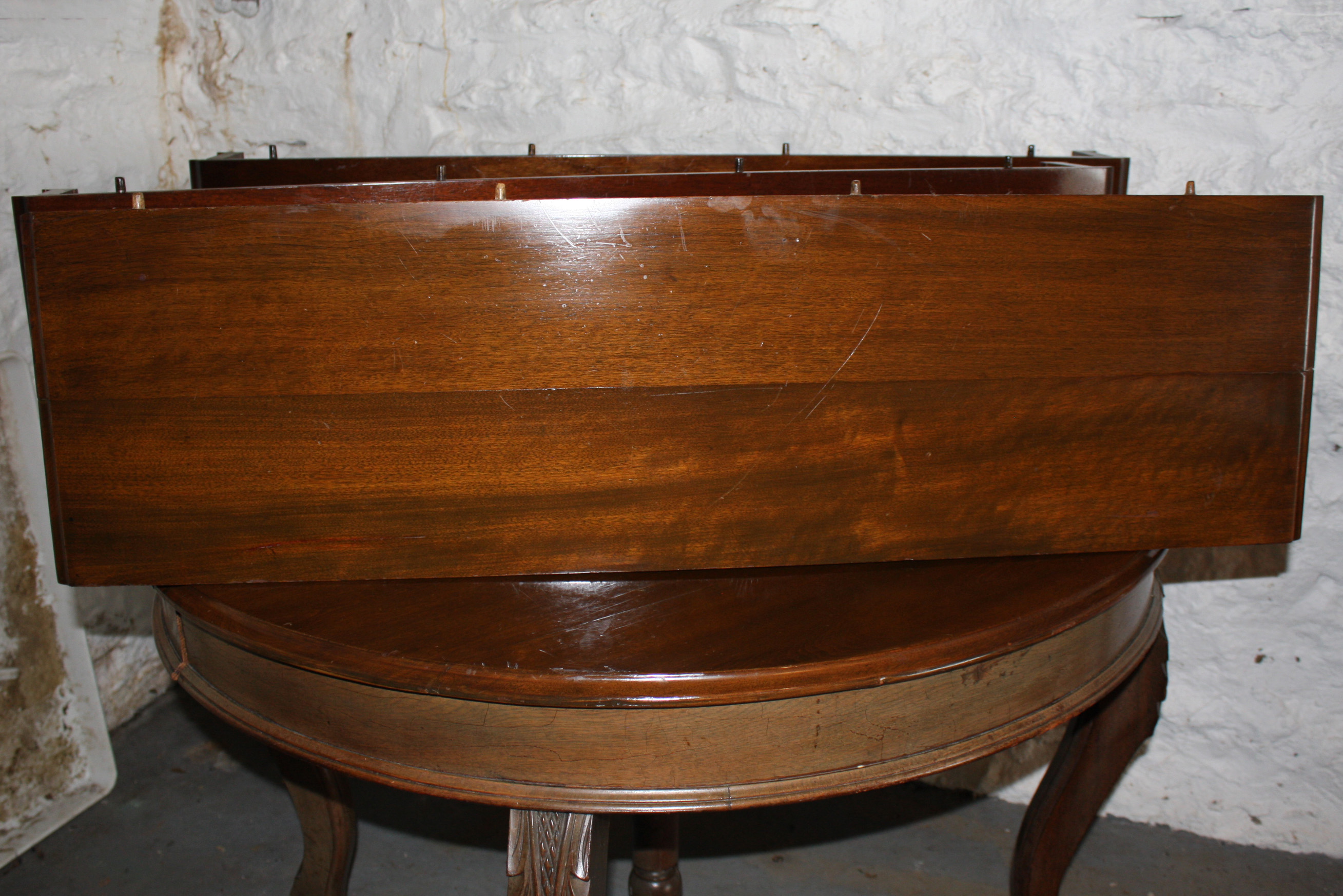 Antique Mahogany Dining Table with Leaf Inserts