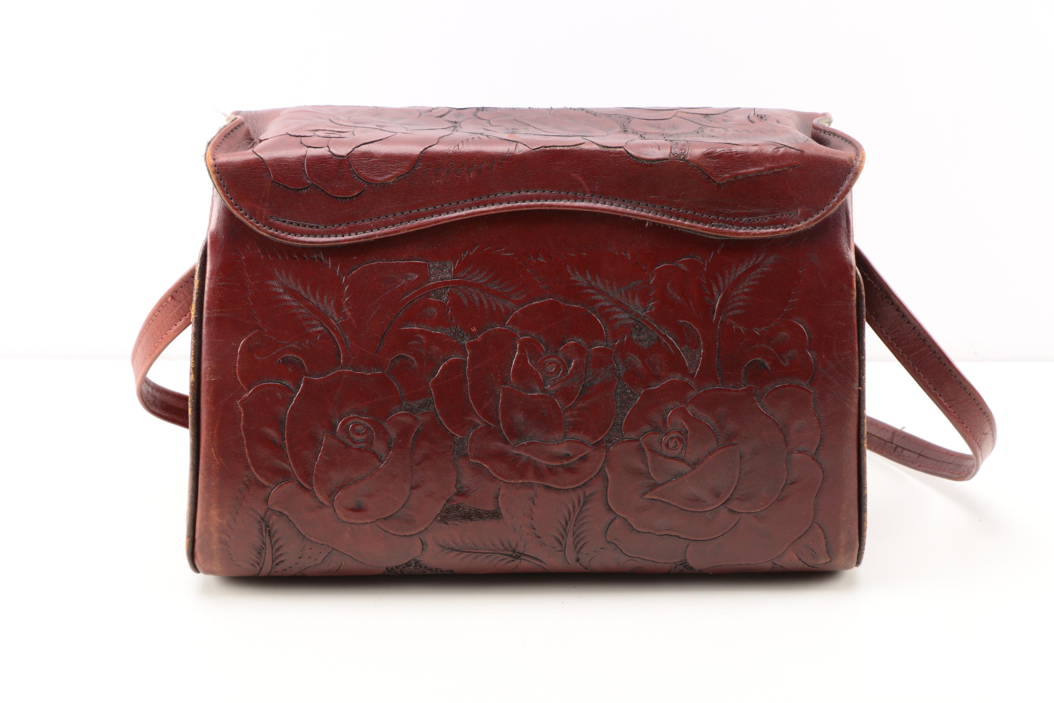Vintage Tooled Leather Handbags