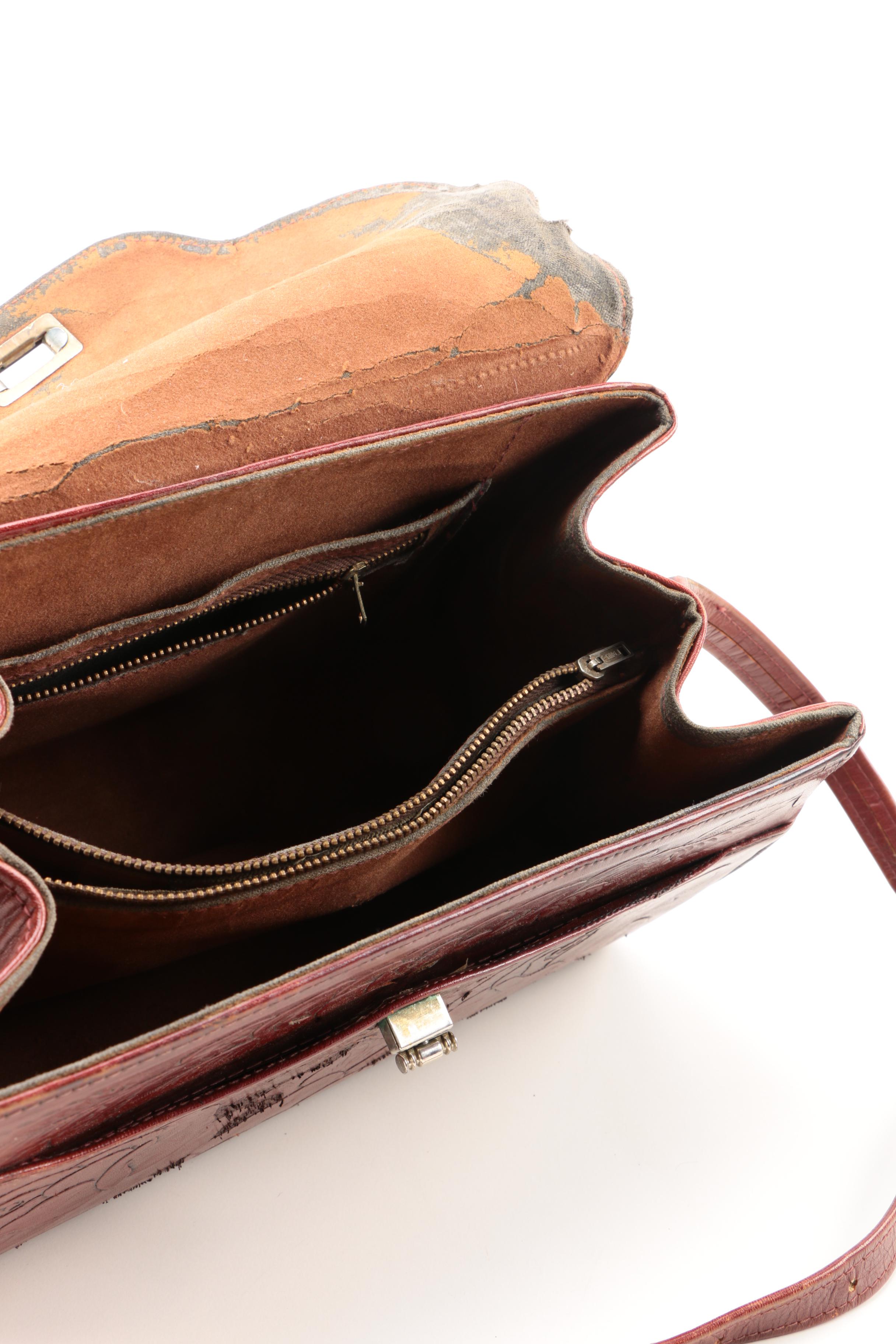 Vintage Tooled Leather Handbags