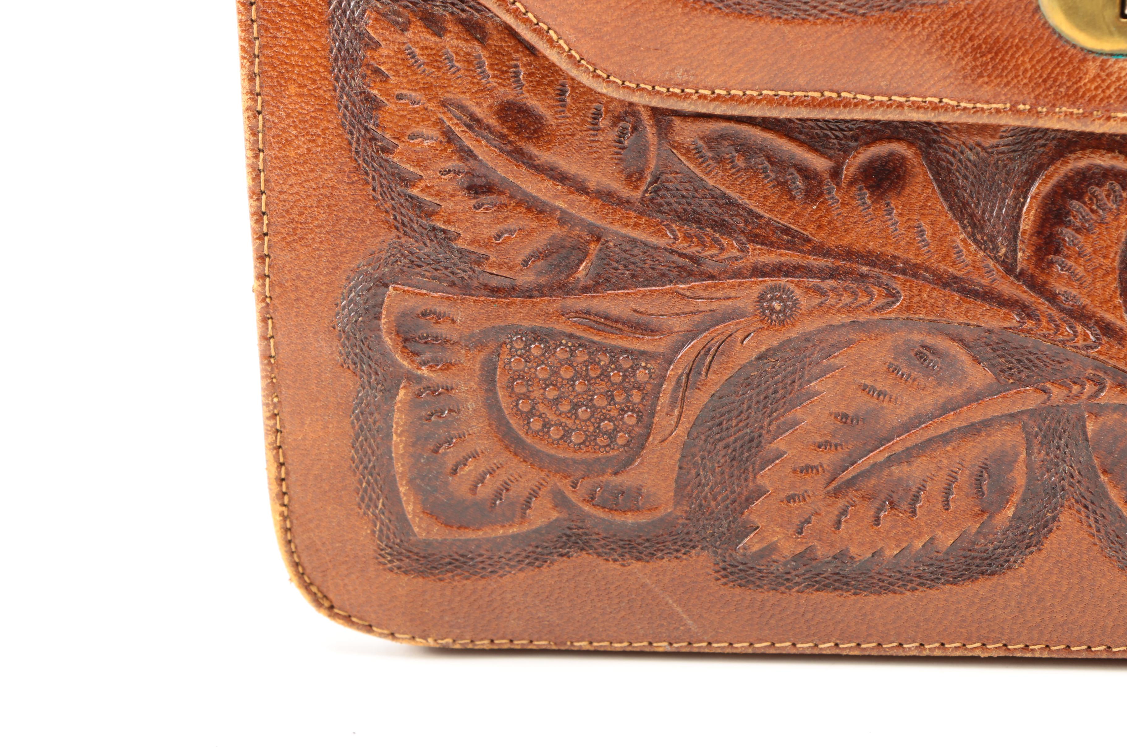 Vintage Tooled Leather Handbags