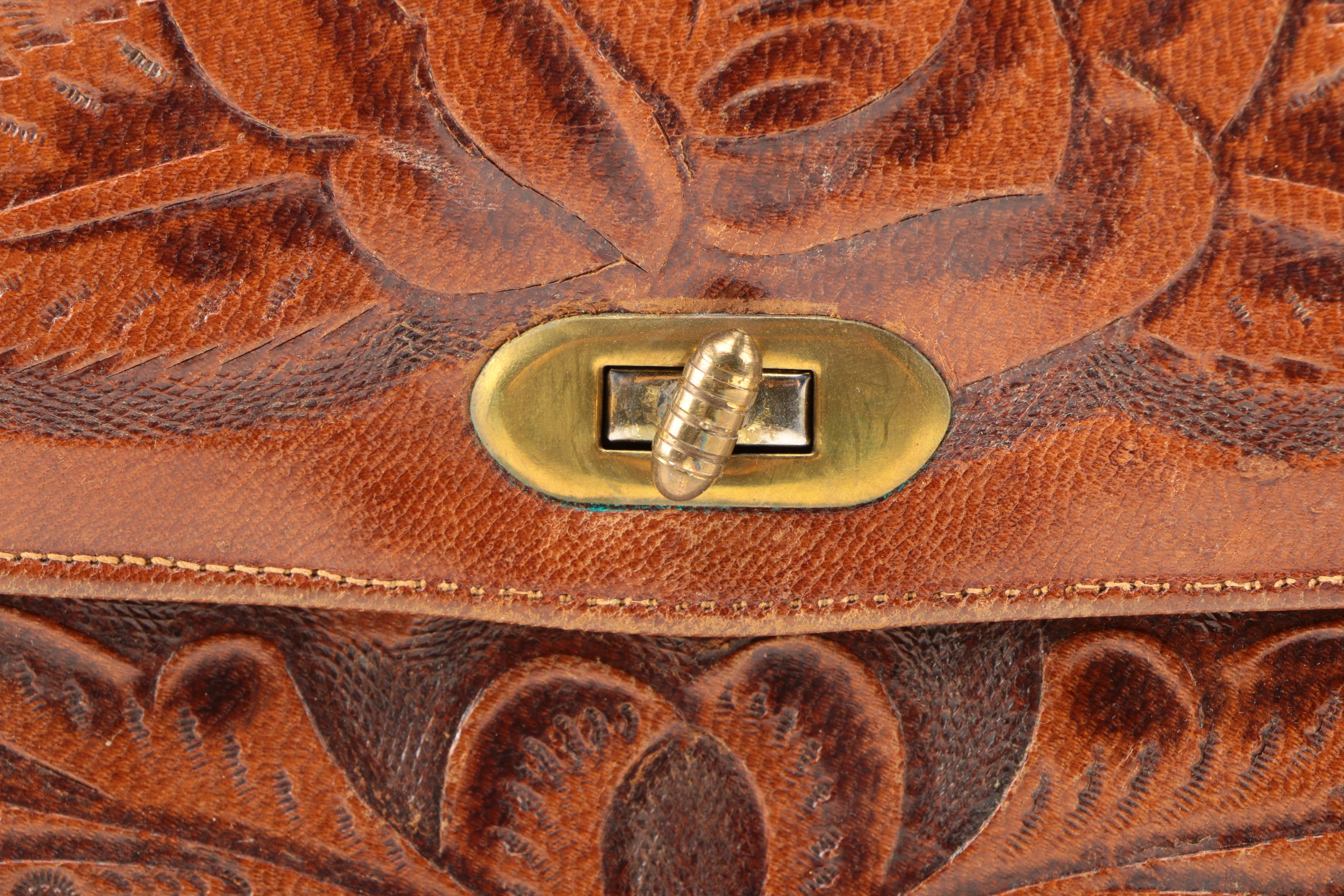 Vintage Tooled Leather Handbags