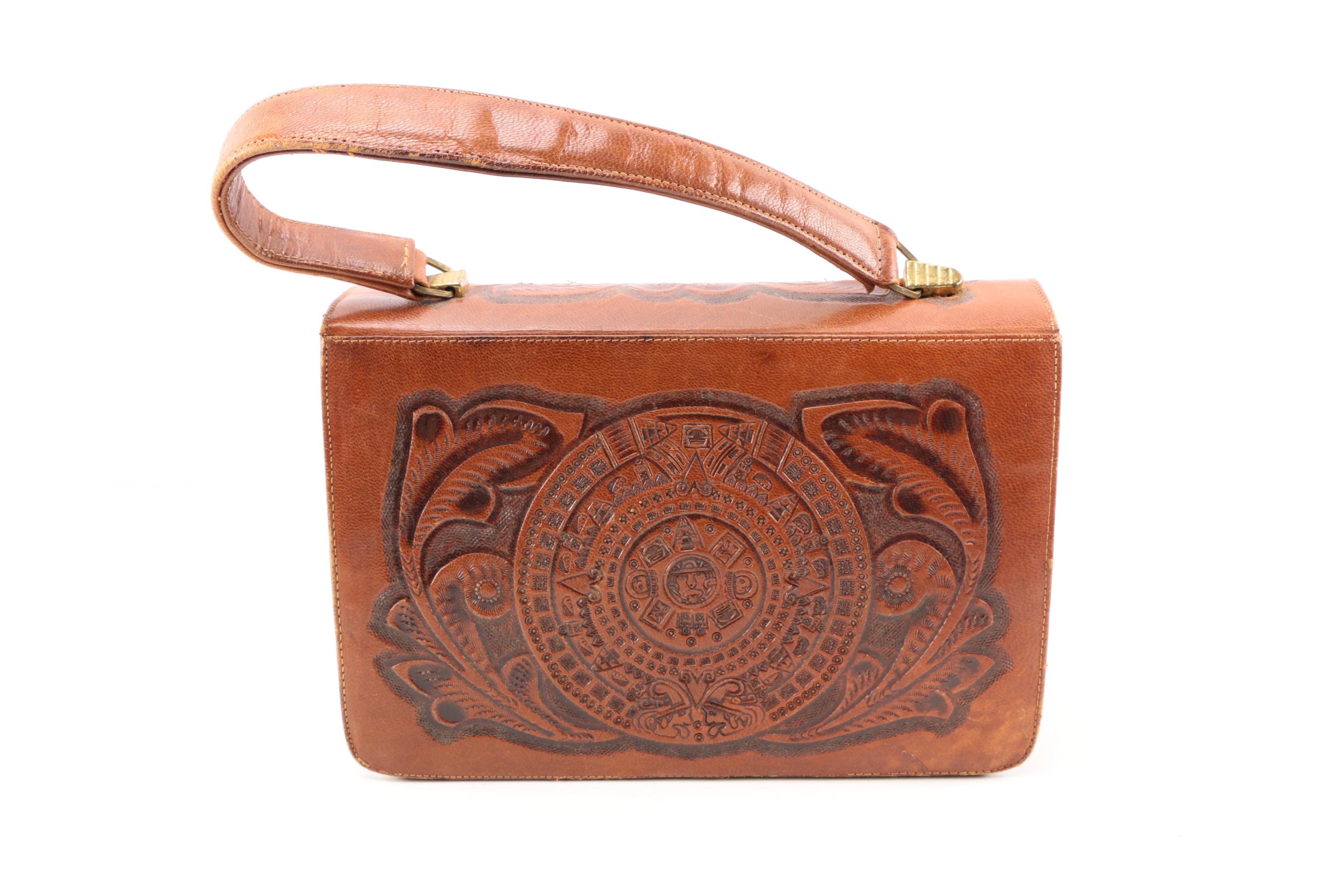 Vintage Tooled Leather Handbags