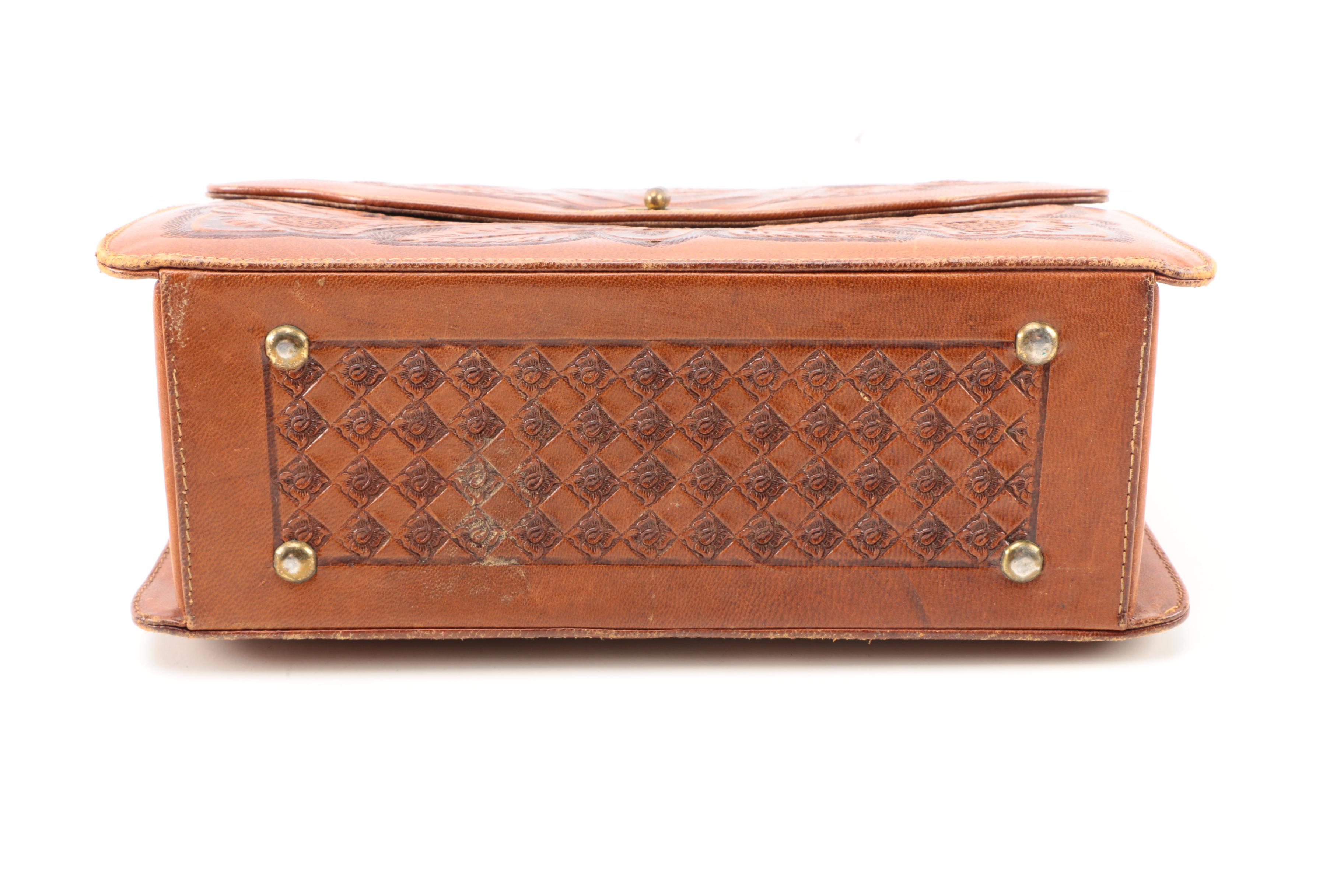 Vintage Tooled Leather Handbags