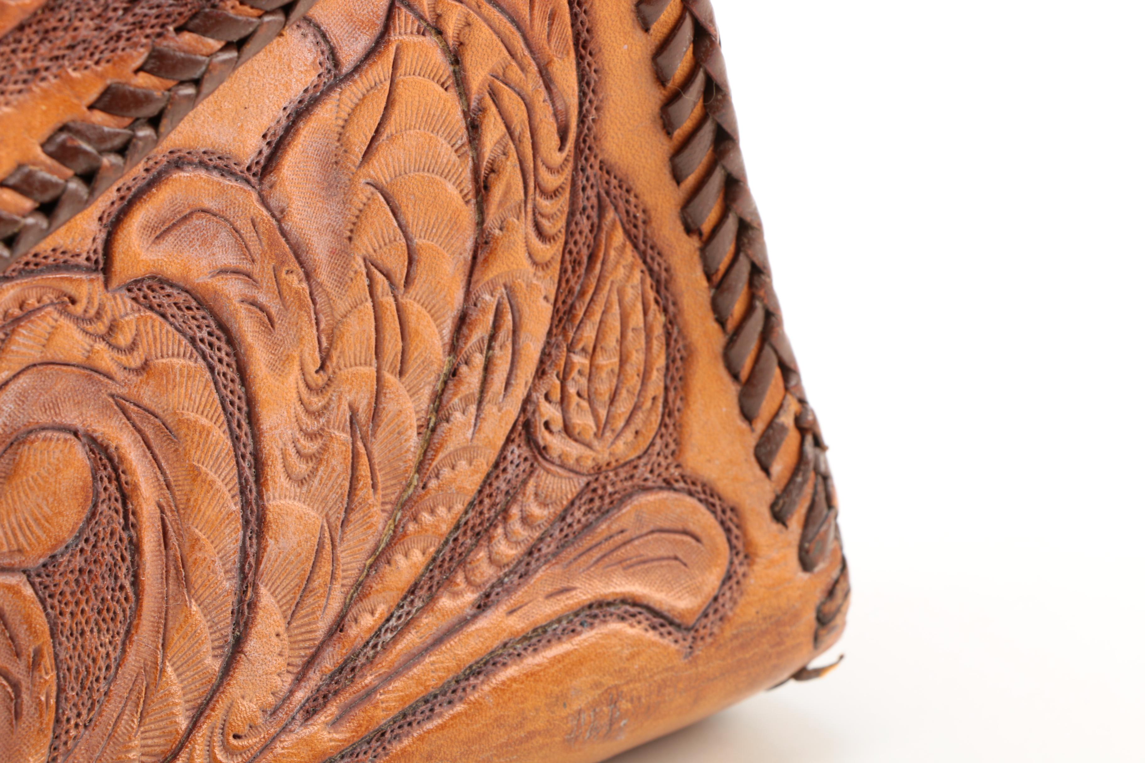 Vintage Tooled Leather Handbags
