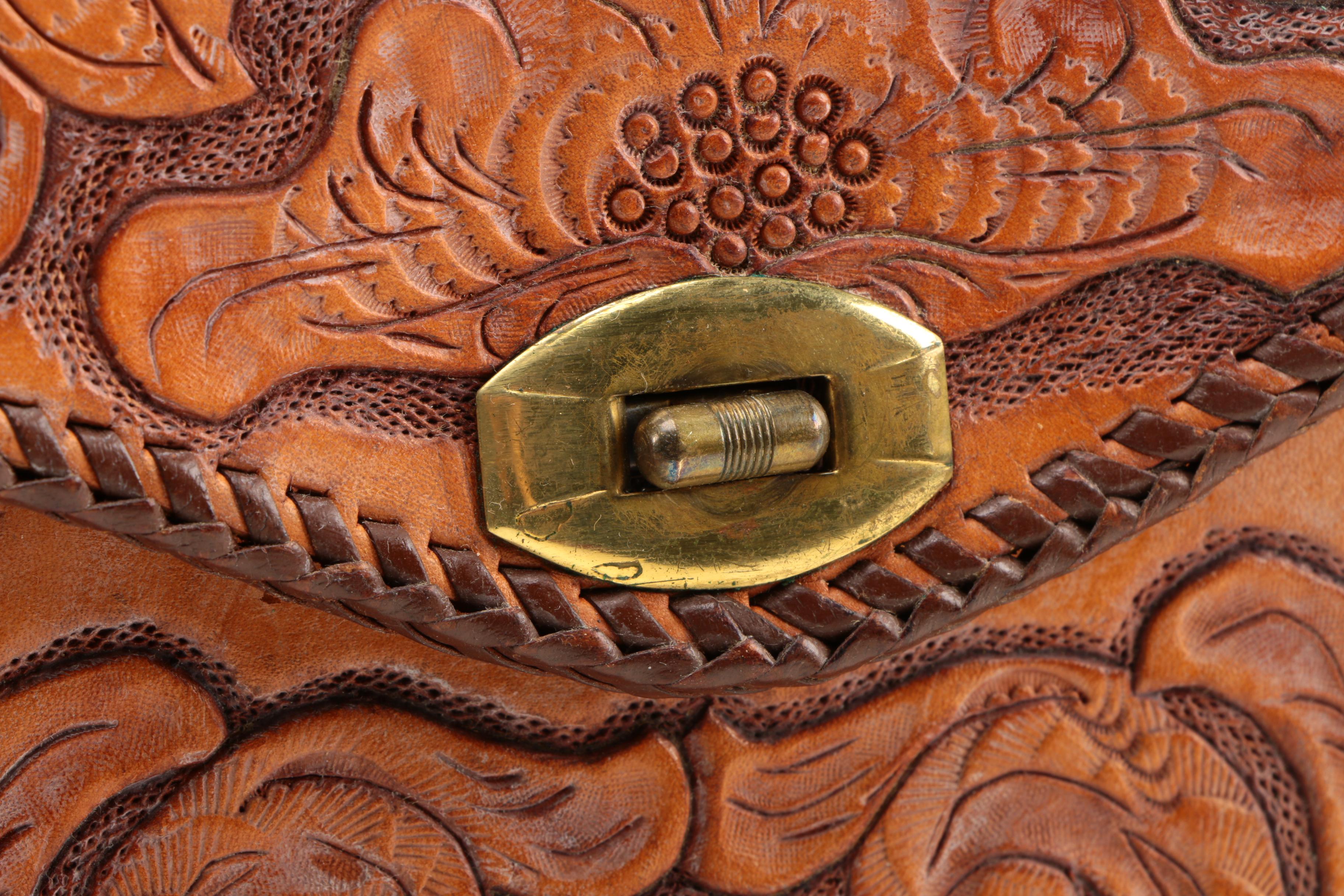 Vintage Tooled Leather Handbags