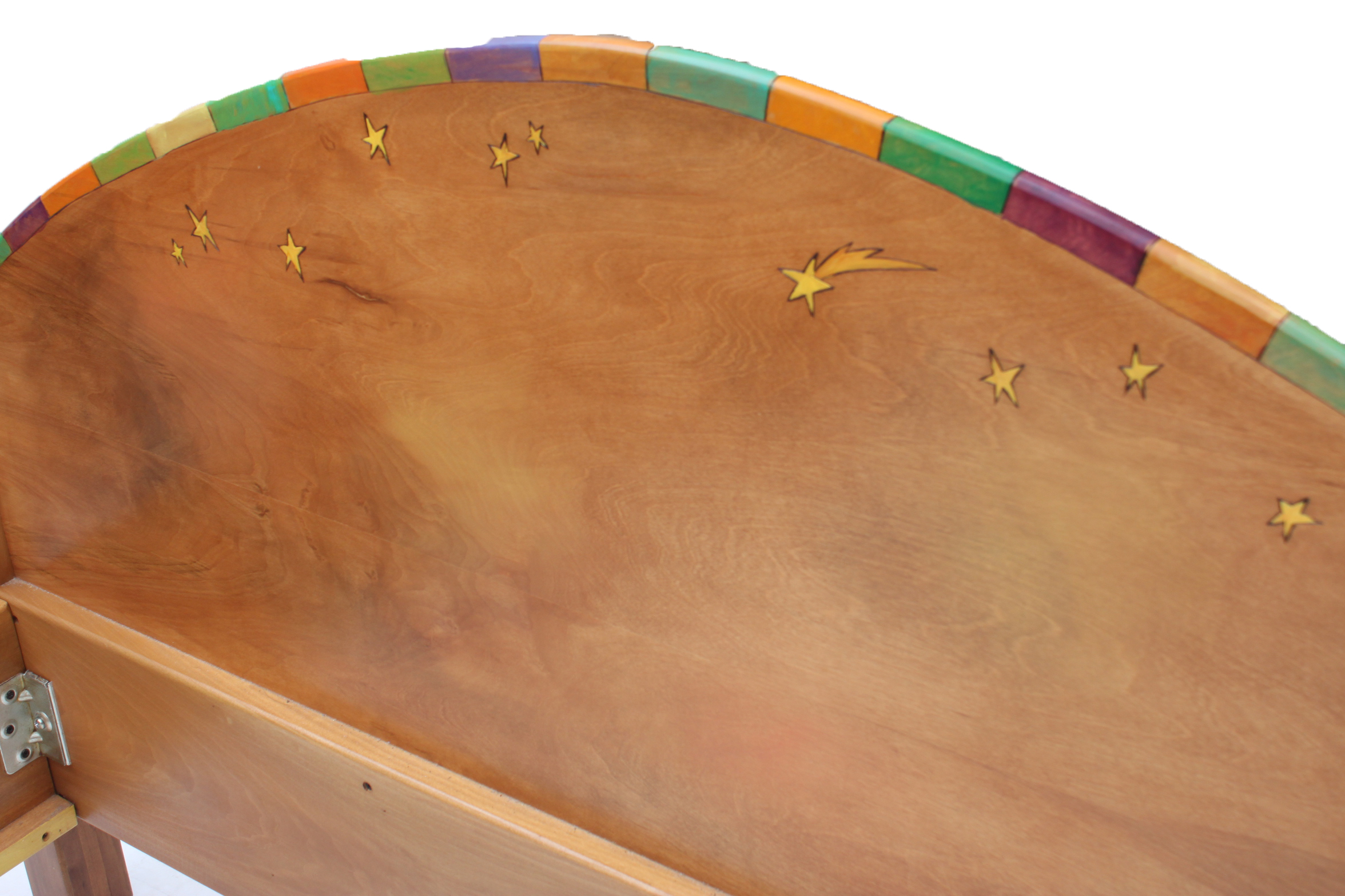 Sticks, Inc. Hand Painted Queen Size Bed Frame