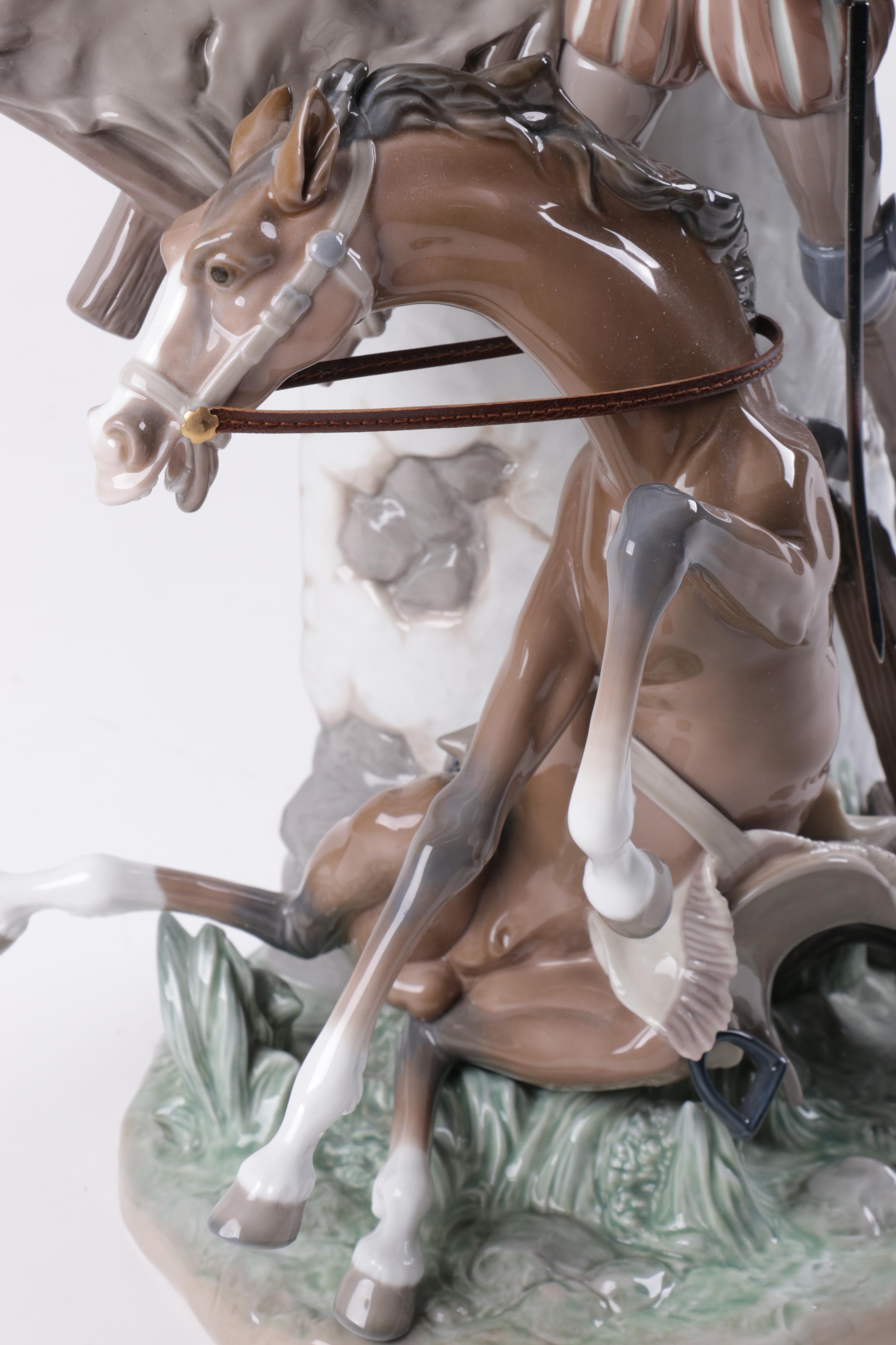 Lladró "Don Quixote and the Windmill" Figurine