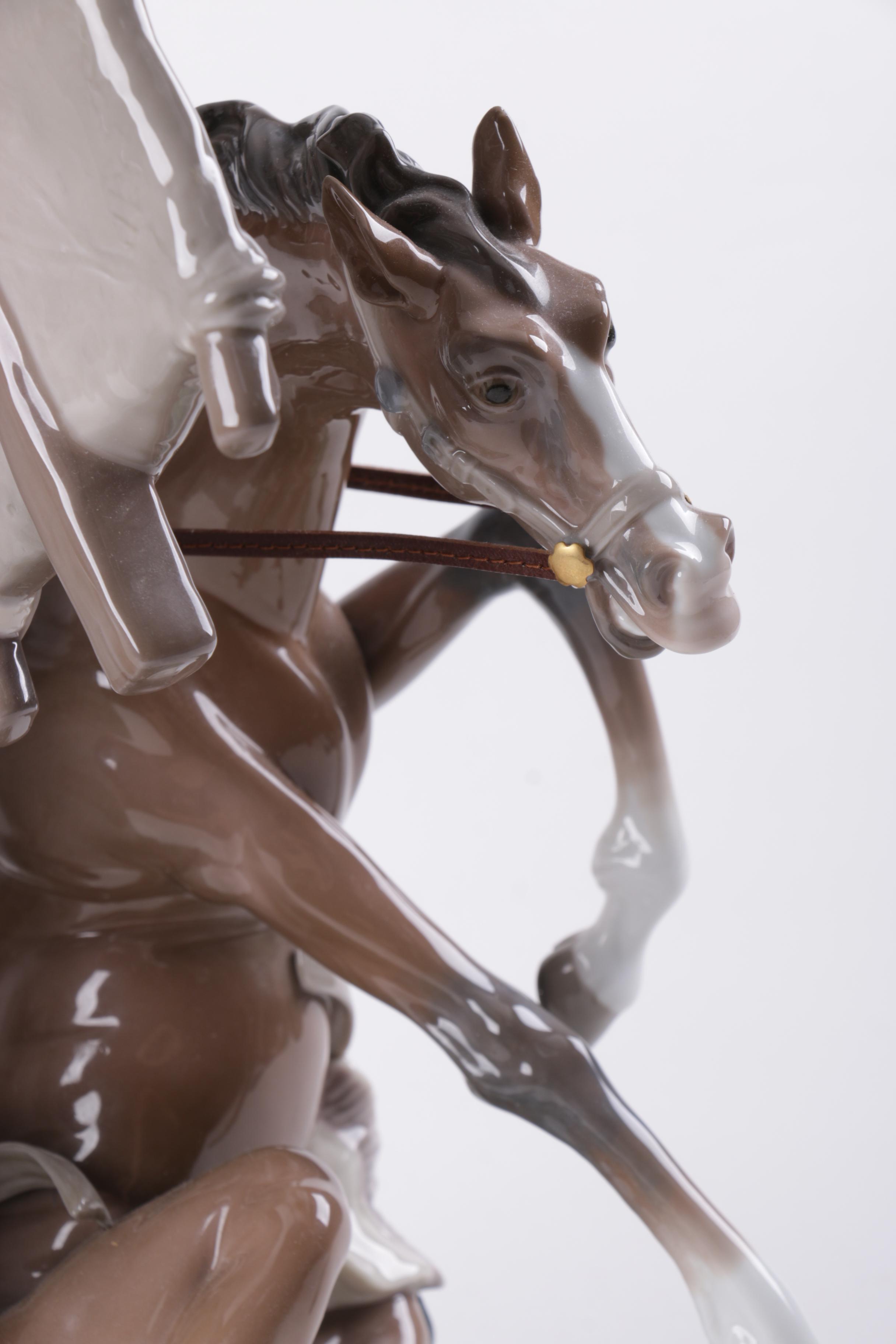 Lladró "Don Quixote and the Windmill" Figurine