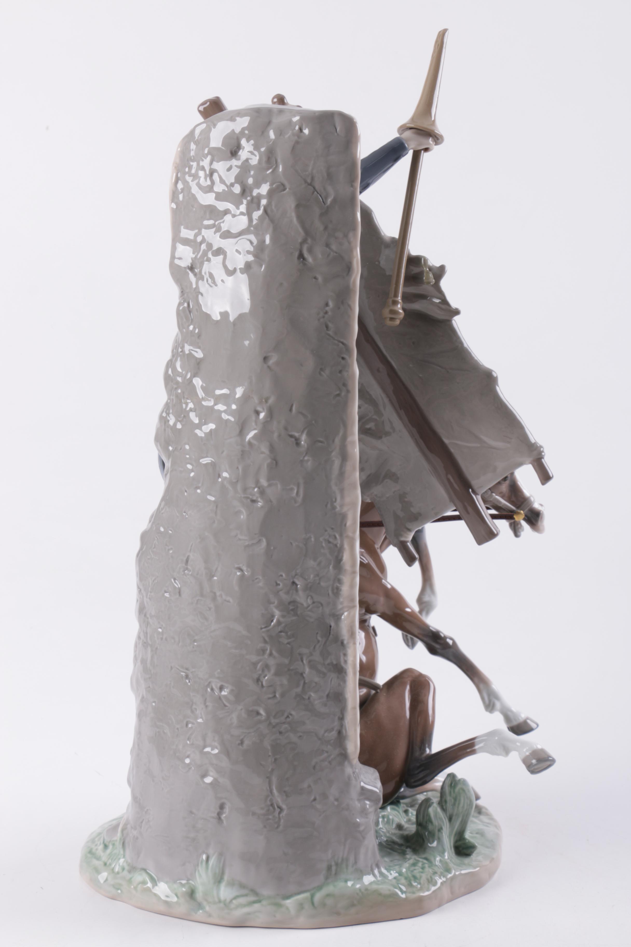 Lladró "Don Quixote and the Windmill" Figurine