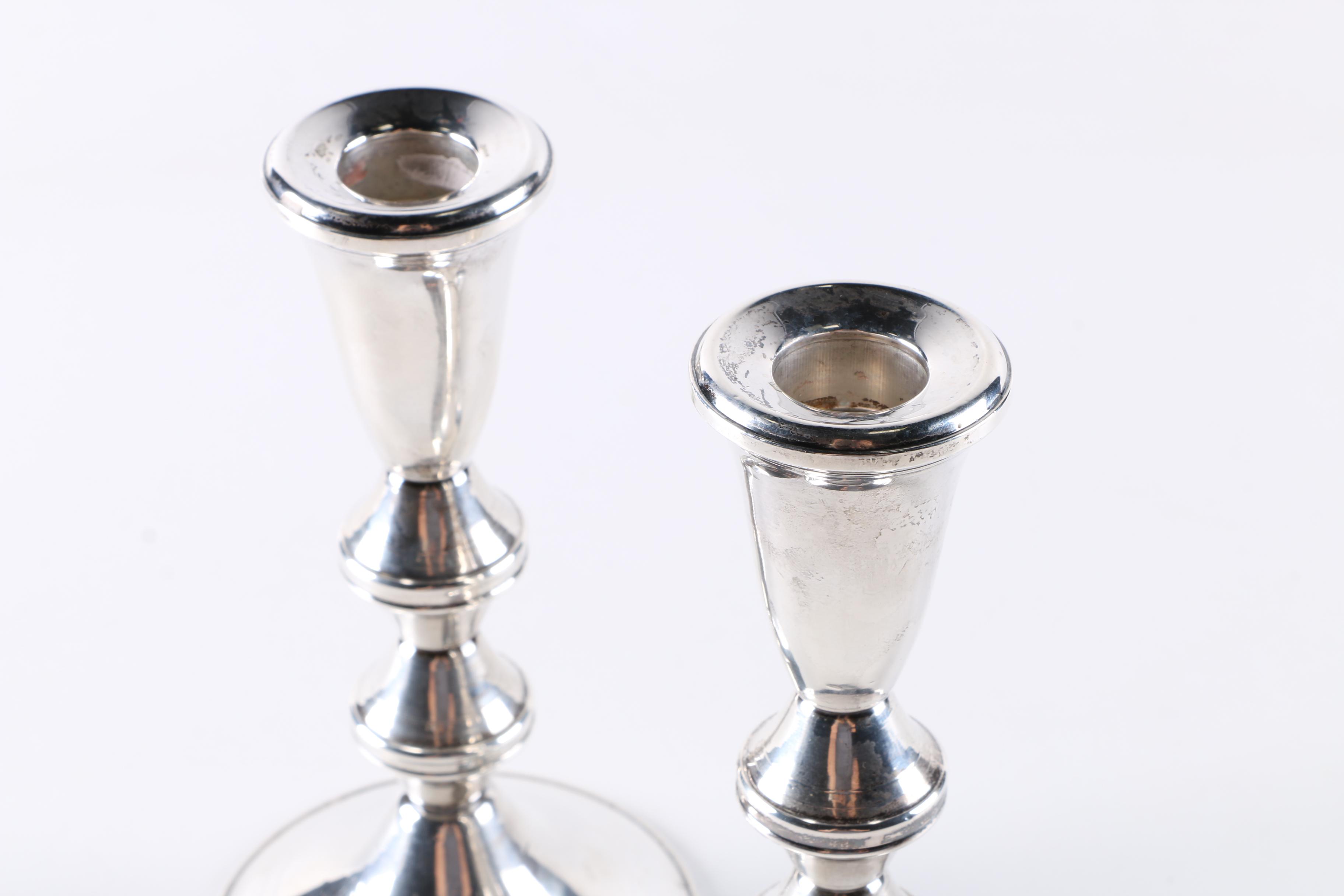 Duchin Creation Weighted Sterling Silver Candlestick Collection