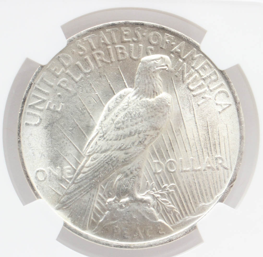 Graded MS63 (NGC) 1923 Peace Silver Dollar