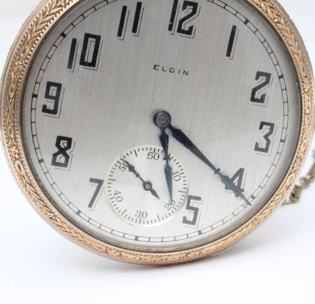 Circa 1927 10K Yellow Gold Filled Elgin Pocket Watch