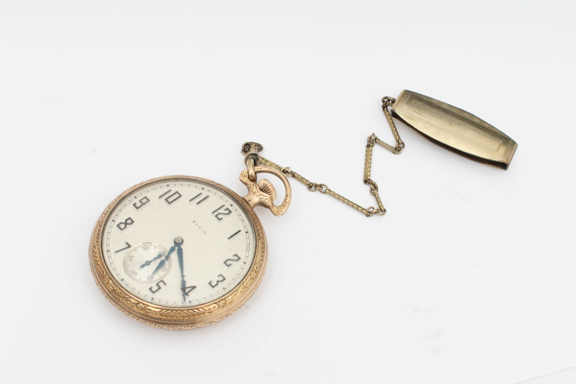 Circa 1927 10K Yellow Gold Filled Elgin Pocket Watch