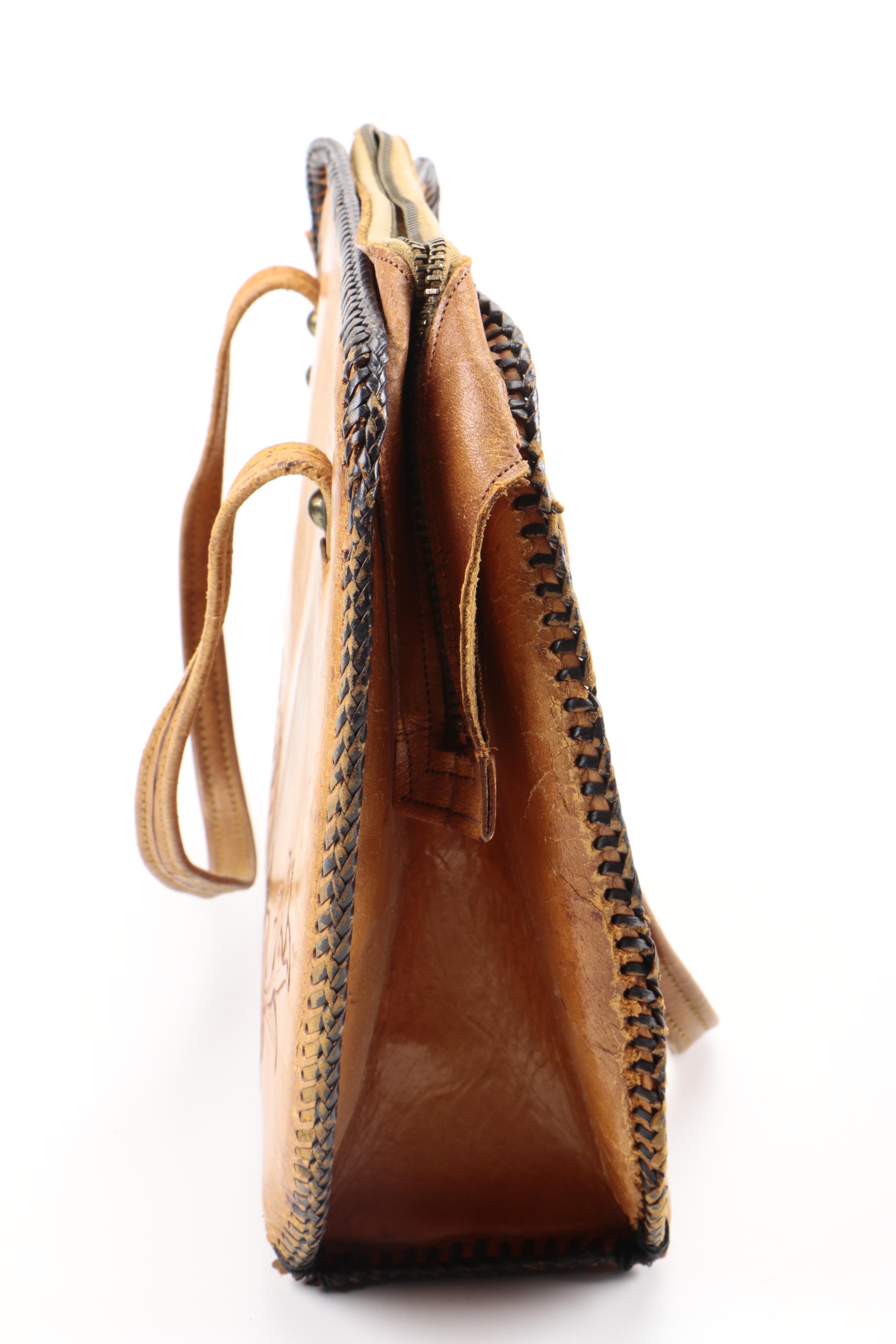 Vintage Tooled Leather Handbags