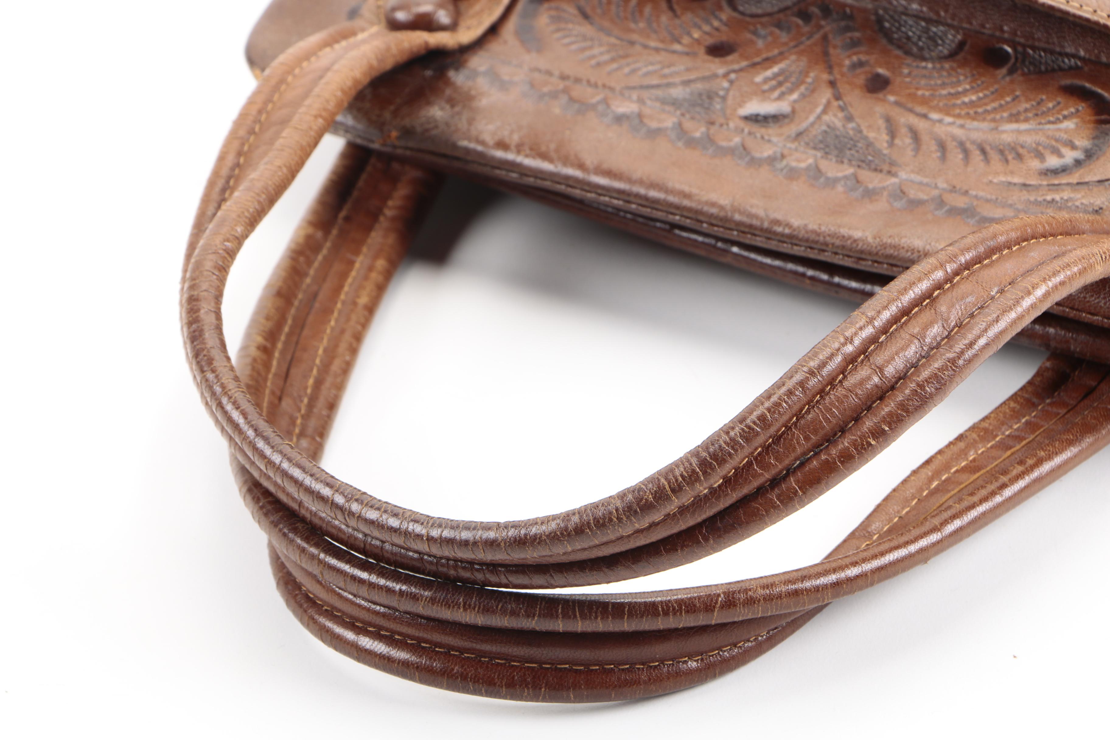 Vintage Tooled Leather Handbags