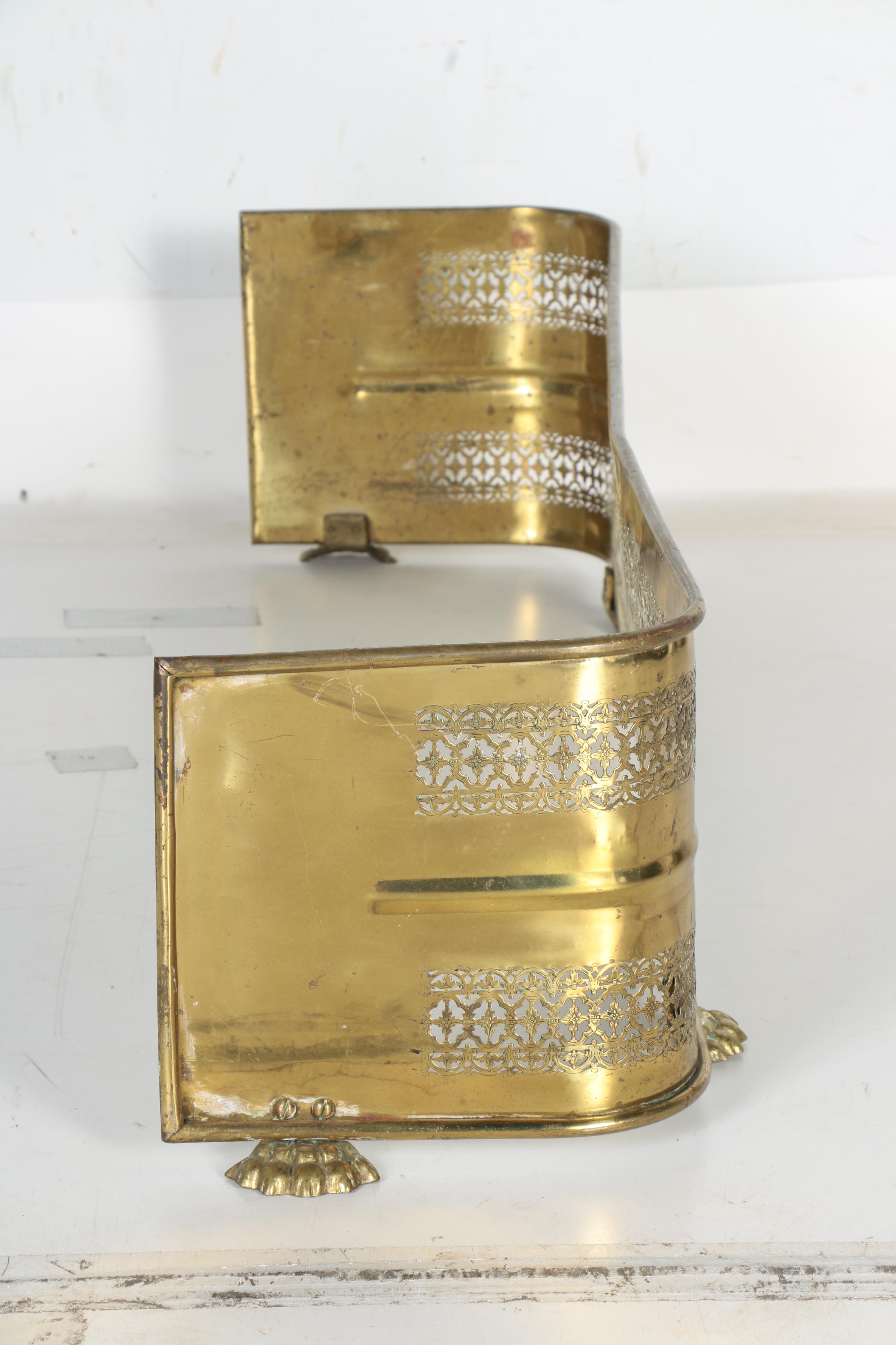 Brass Fireplace Fender