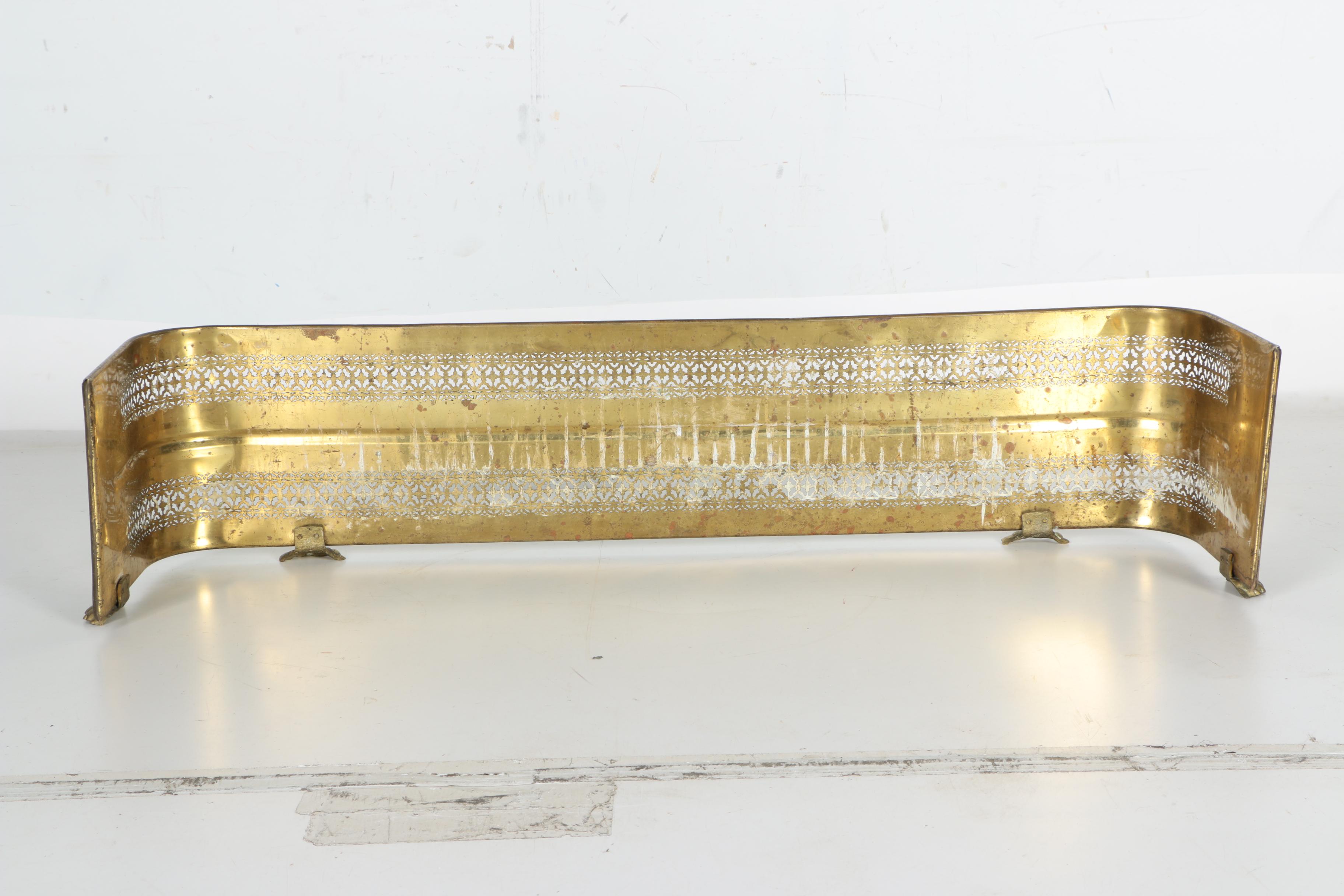 Brass Fireplace Fender