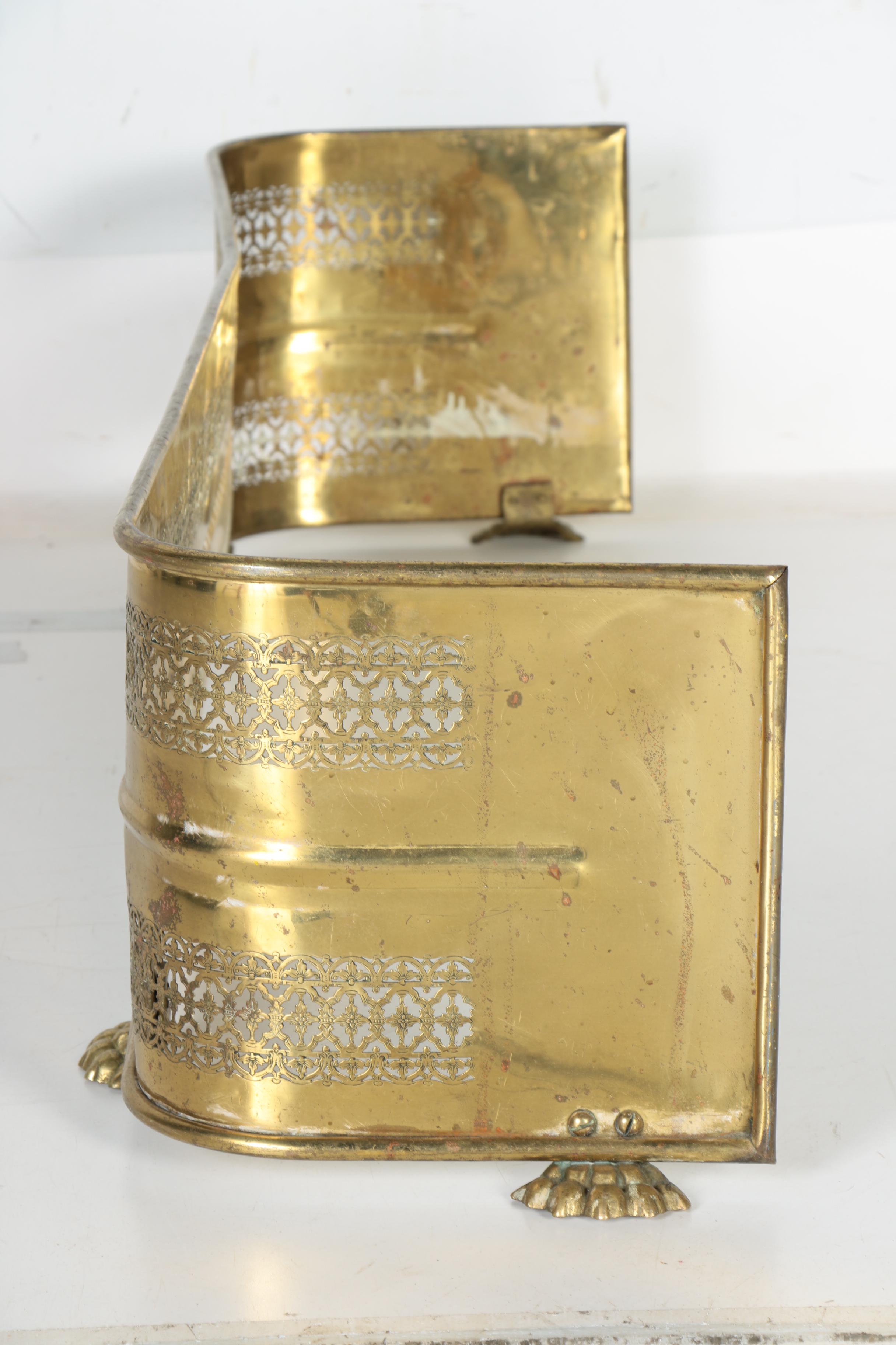 Brass Fireplace Fender
