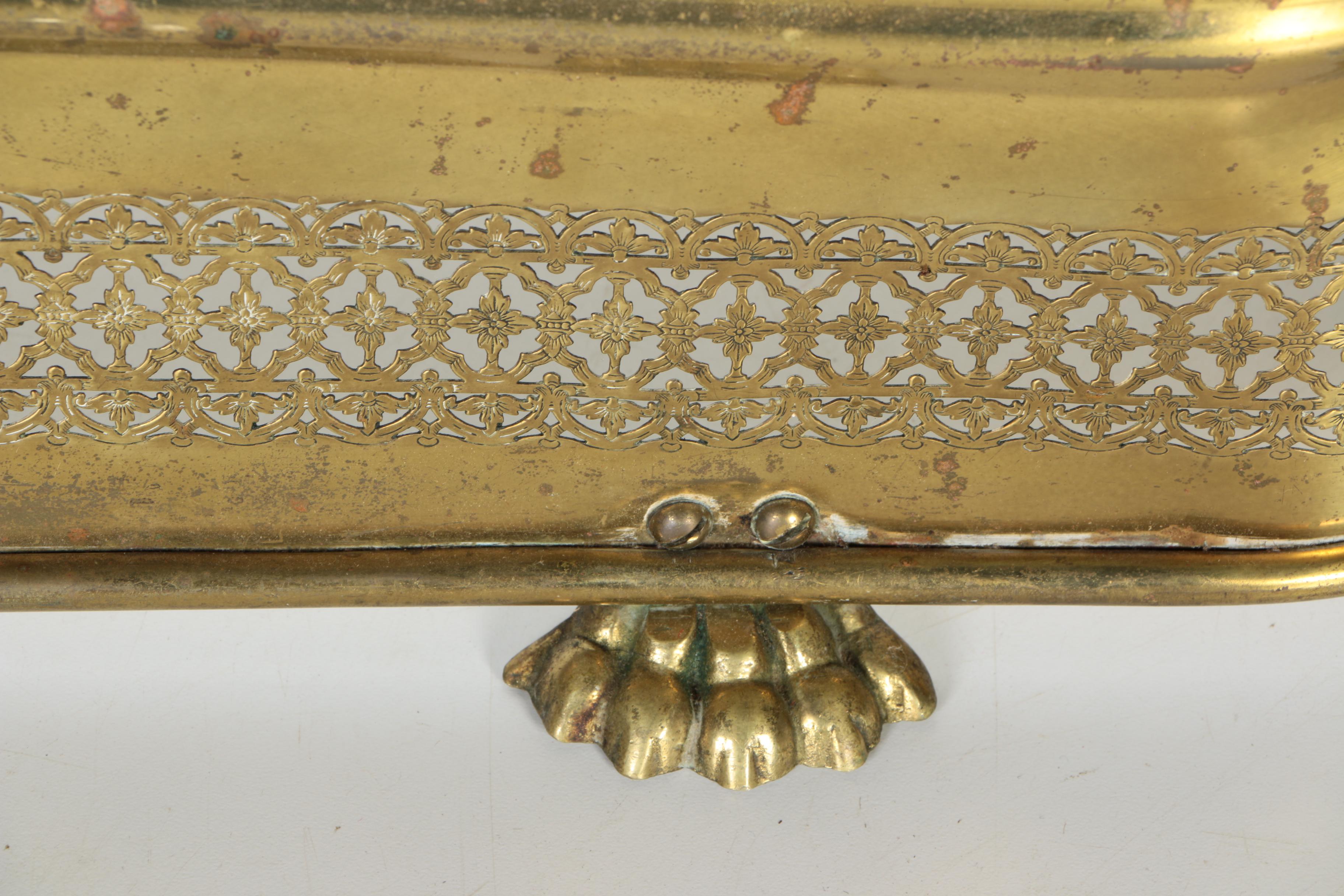 Brass Fireplace Fender