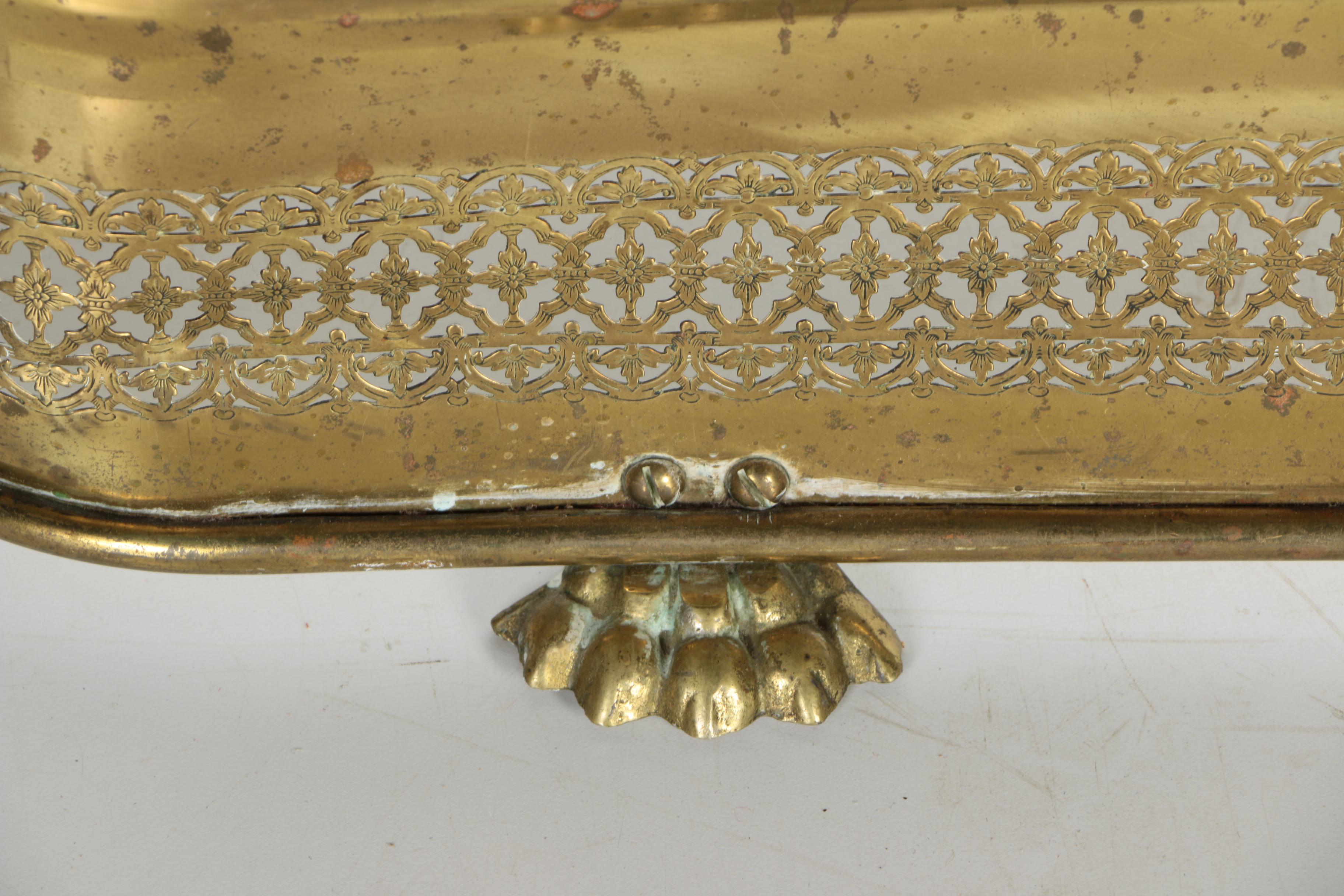 Brass Fireplace Fender