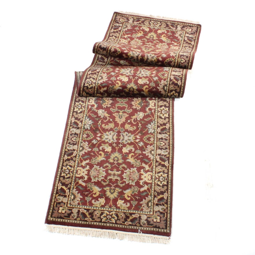 Hand-Knotted Indo-Persian Mahal Rug Runner