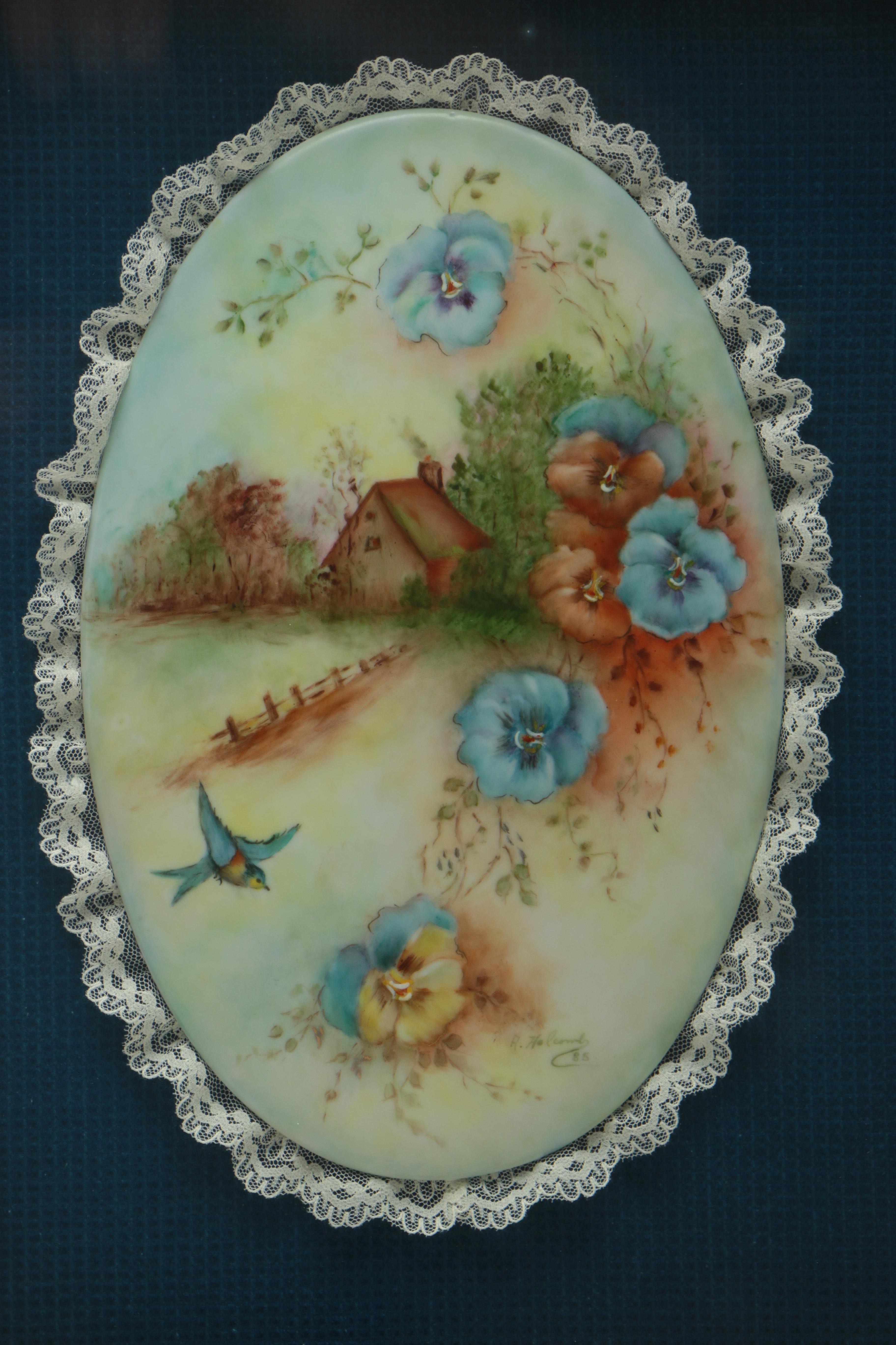 Hand Painted Porcelain Plaques